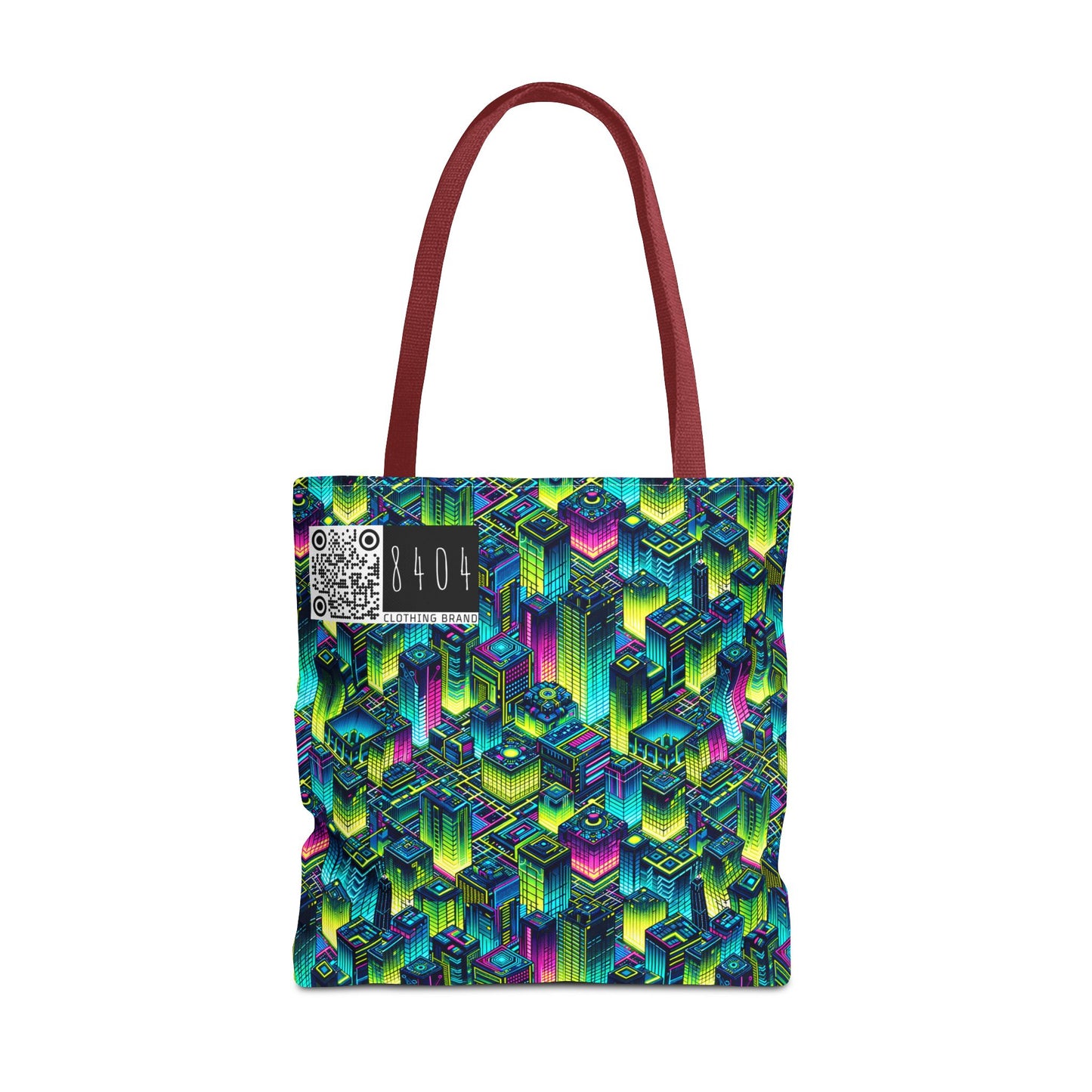 Tech-Infused Neon Tech-Forward Streetwear Tote Bag - 8404 Design-65