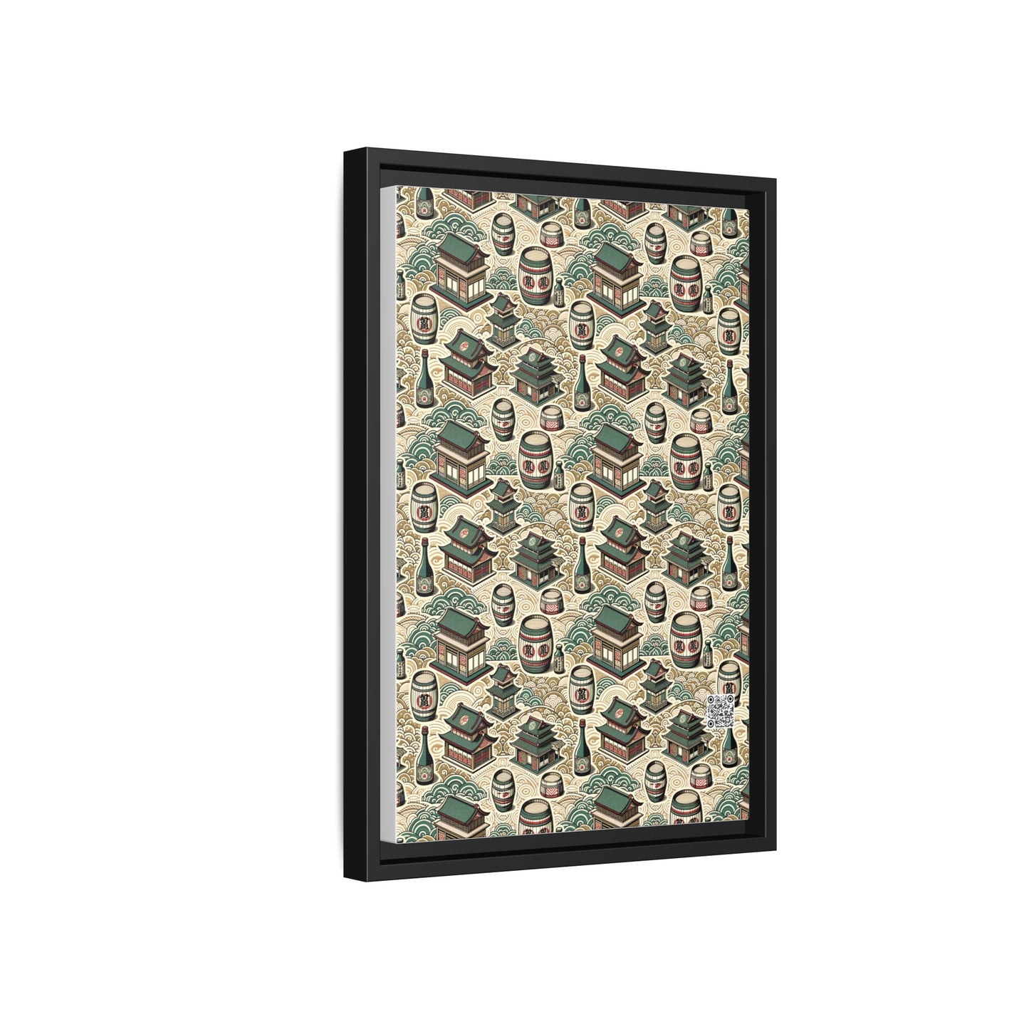 Cultural Artisanal Fusion Contemporary Cultural Elegance Matte Canvas, Framed (multi-Color) - 8404 Design-68 B