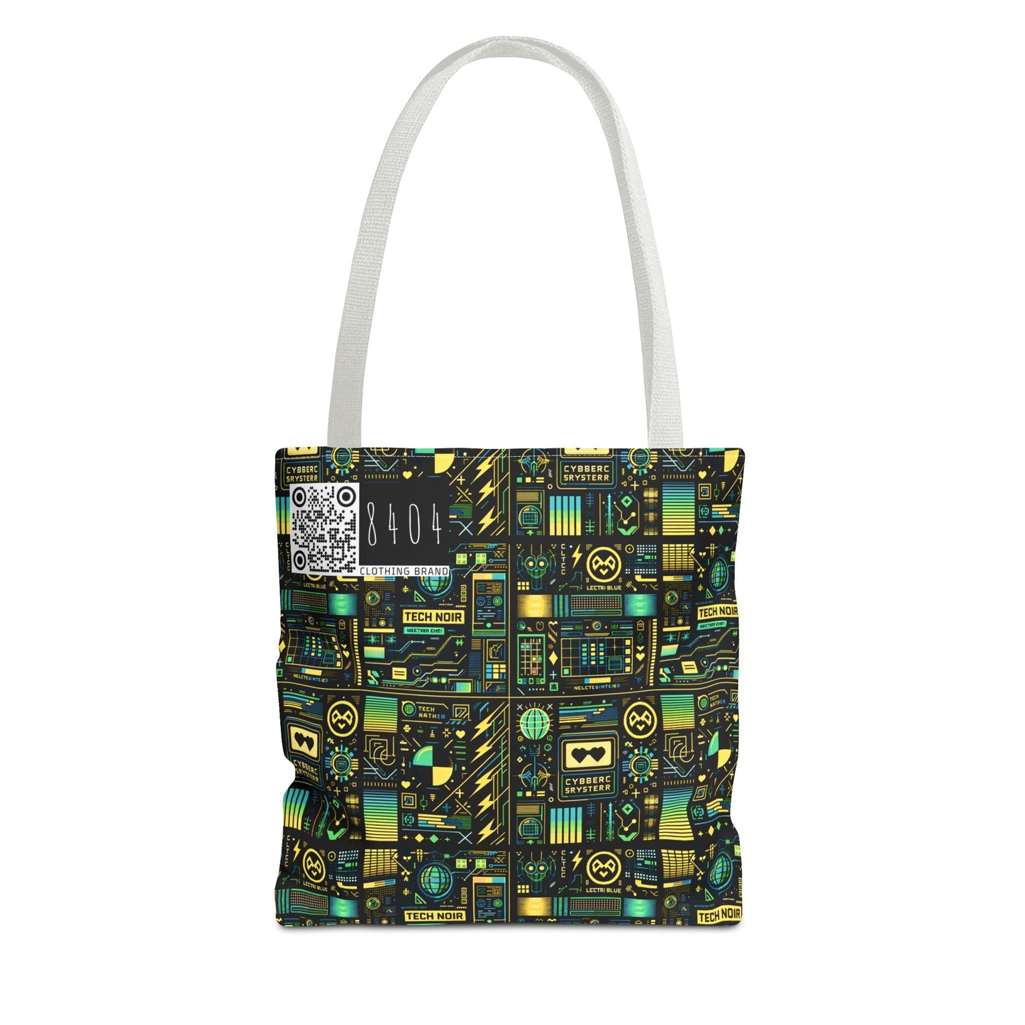 Digital Dystopia Tech Noir Tote Bag - 8404 Design-57