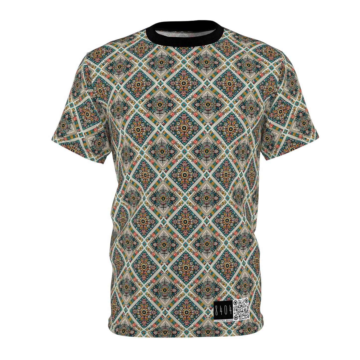 Cultural Fusion Tech Blend of Cultural Heritage With Tech-Inspired Elements Unisex Cut & Sew Tee - 8404 Design-64