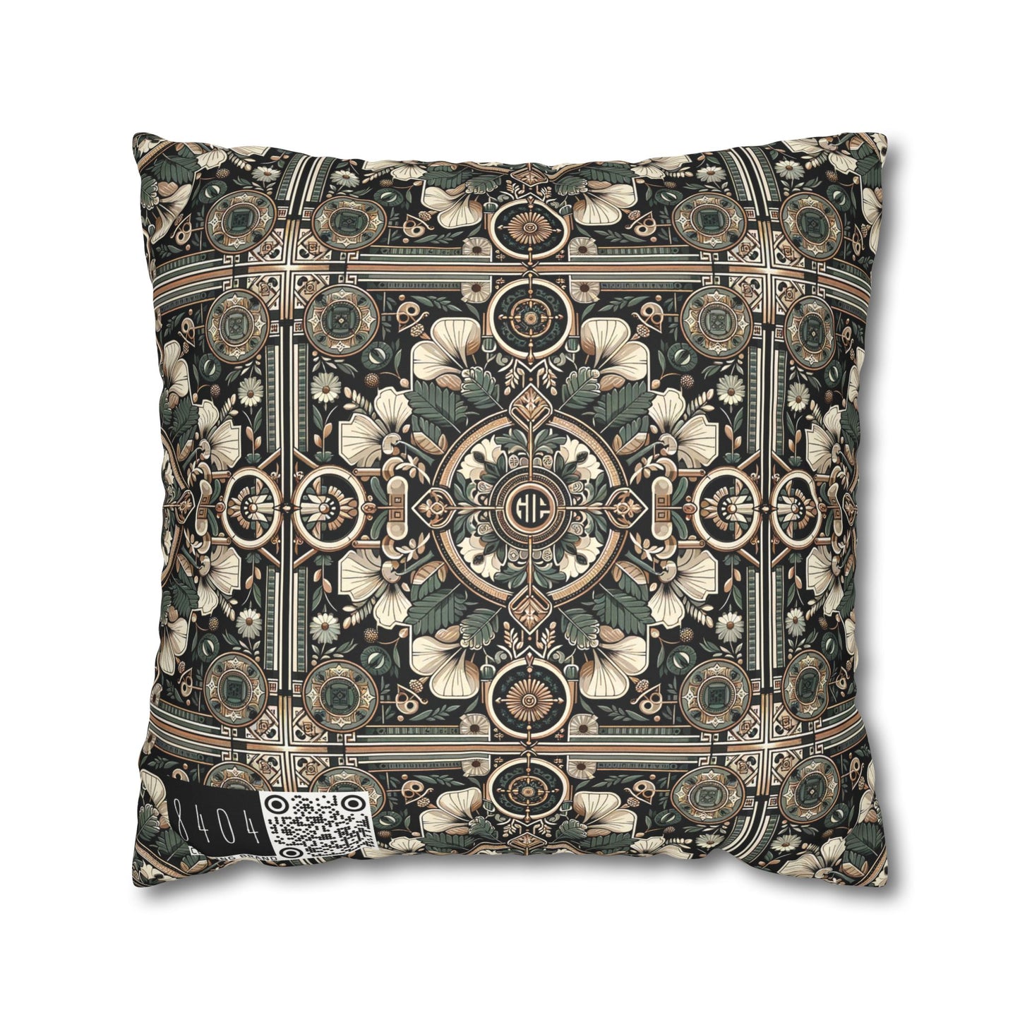 Cyber Garden Party Tech Garden Extravaganza Faux Suede Square Pillowcase - 8404 Design-66