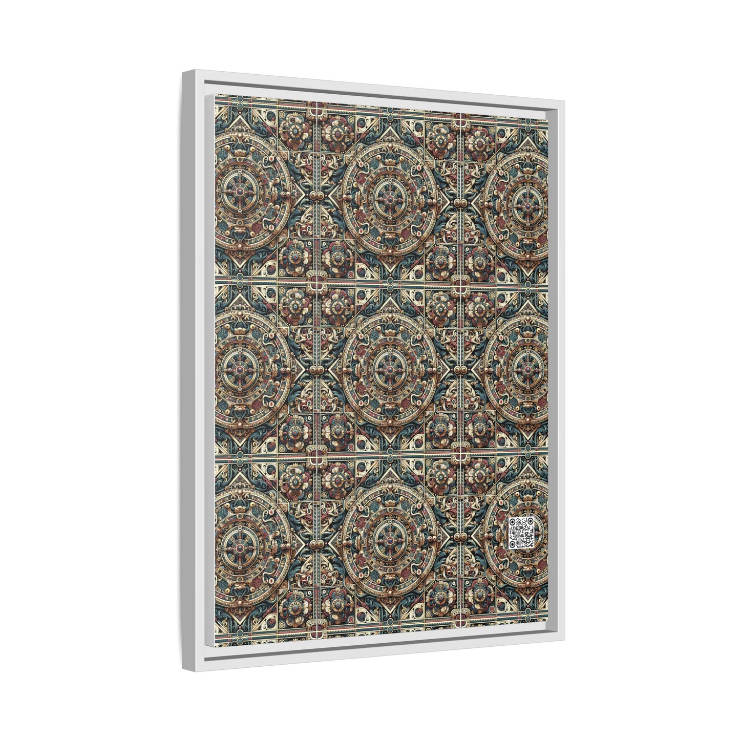 Urban Renaissance Historical Fusion With Street Edge Matte Canvas, Framed (multi-Color) - 8404 Design-57 A