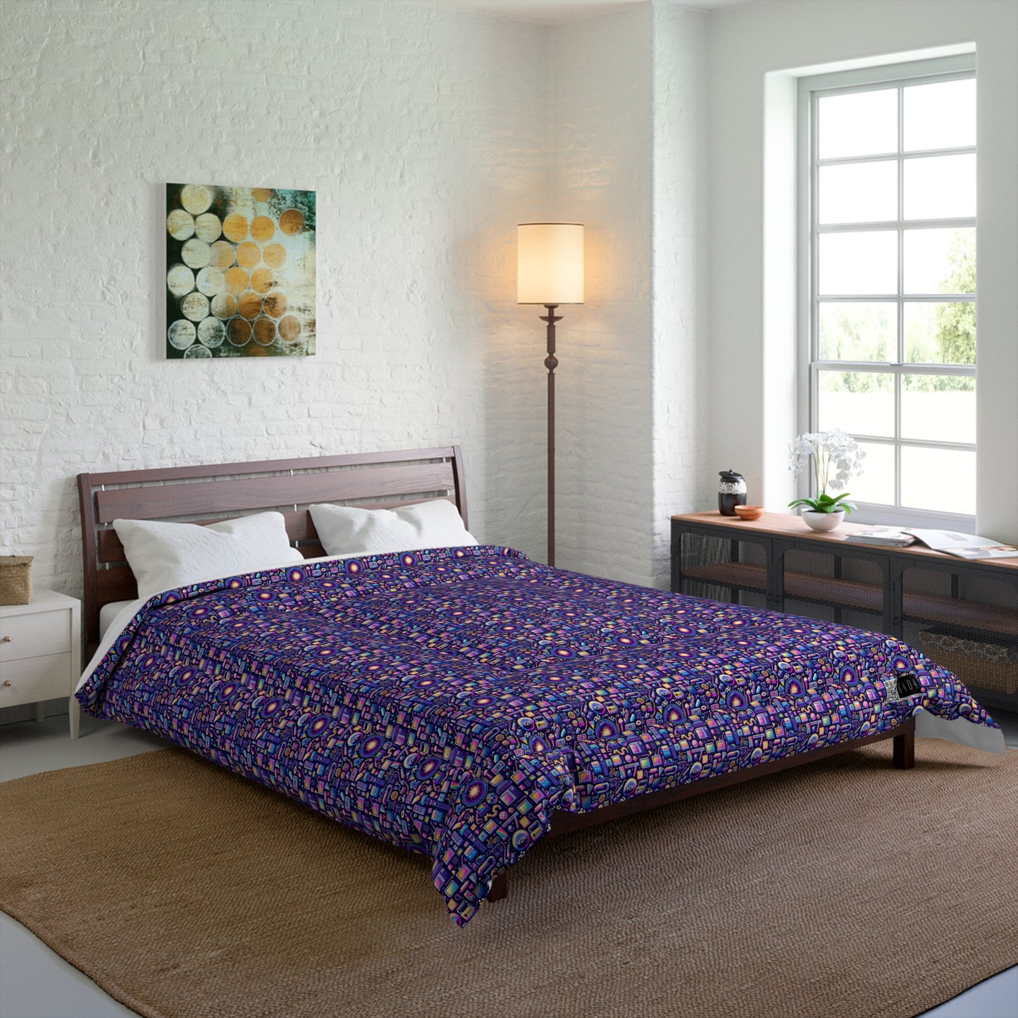 Digital Nostalgia Modern Retro Fusion Comforter - 8404 Design-64