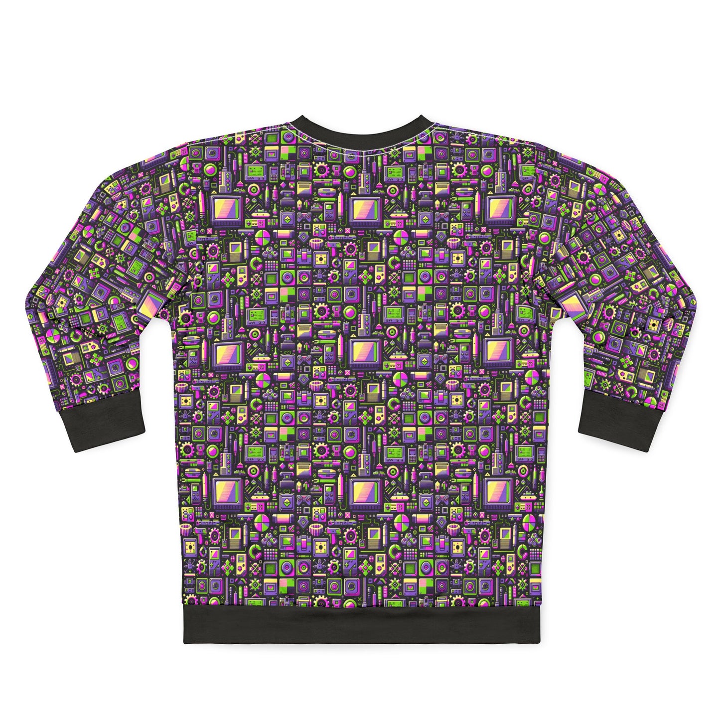 Digital Nostalgia Remix Modern Vintage Fusion Sweatshirt - 8404 Design-67