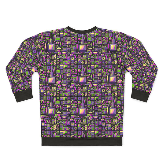 Digital Nostalgia Remix Modern Vintage Fusion Sweatshirt - 8404 Design-67