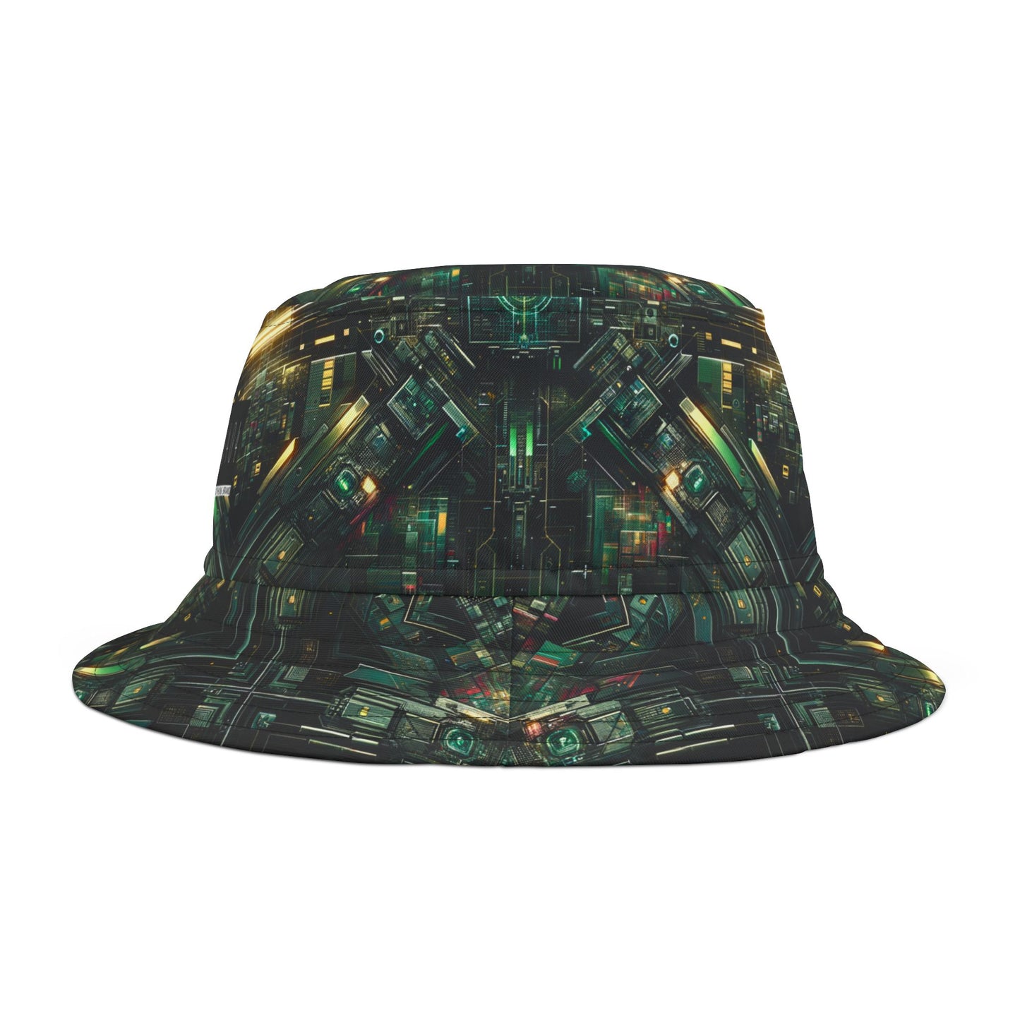 Tech Noir Graphics Tech-Inspired Streetwear Bucket Hat - 8404 Design-56