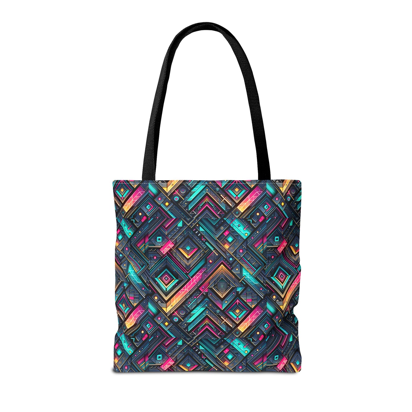 Tech-Inspired Graphics Cyberpunk Cool Tote Bag - 8404 Design-67