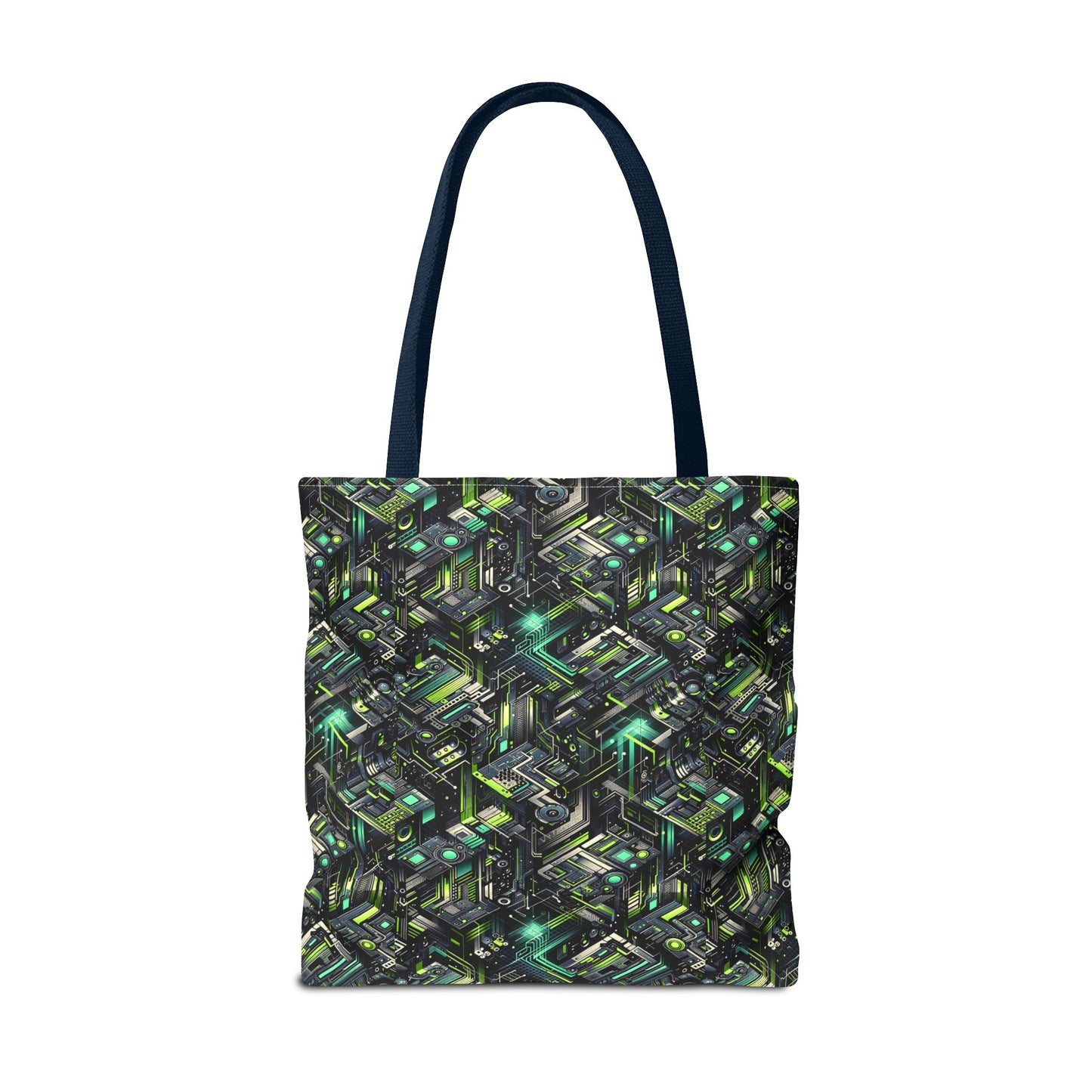 Tech-Infused Graphics Tech-Forward Streetwear Tote Bag - 8404 Design-47
