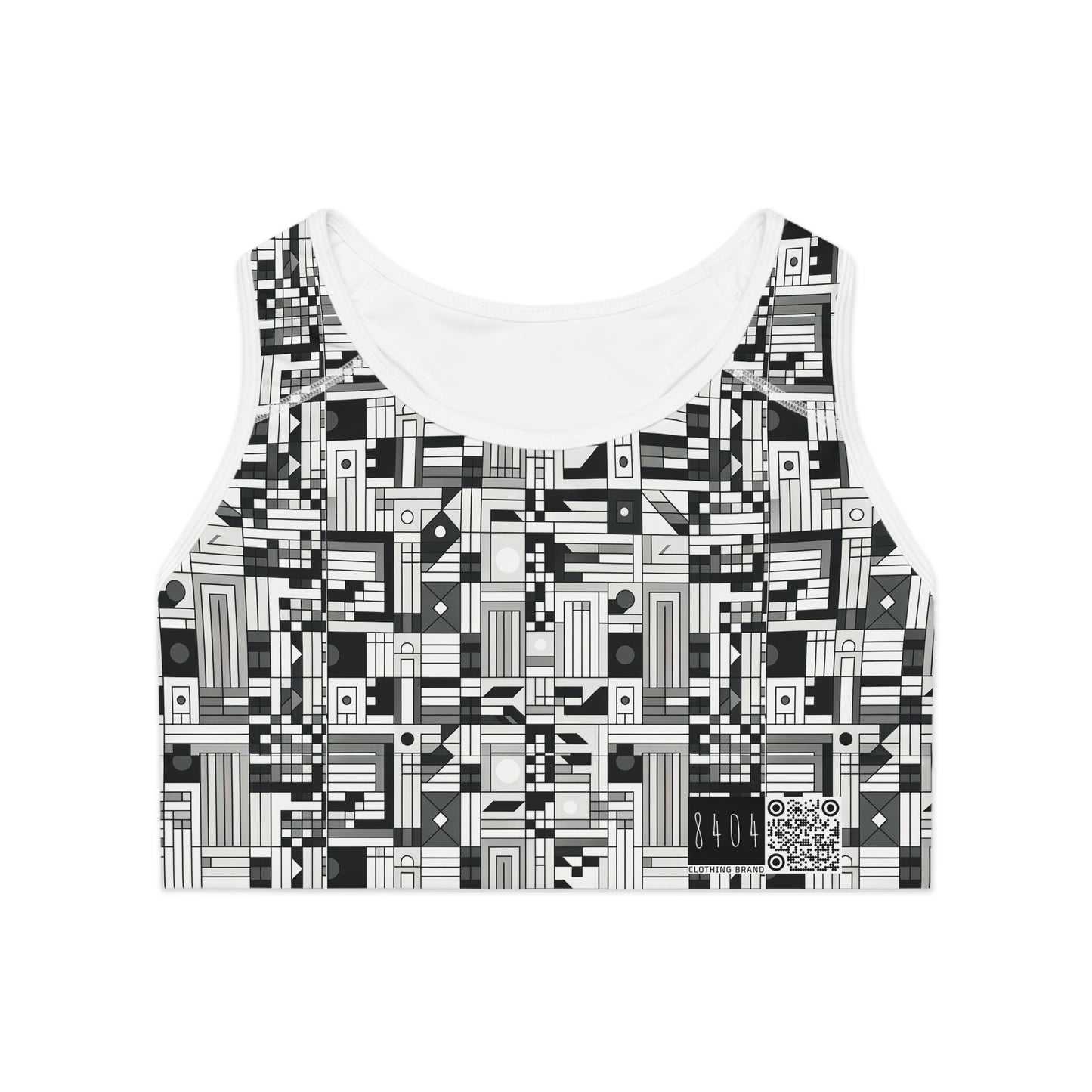 Digital Minimalism Minimalist Tech Sports Bra - 8404 Design-43
