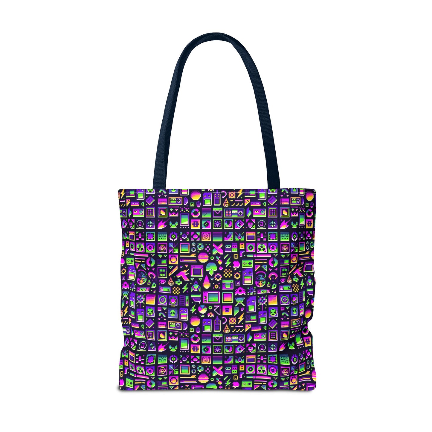 Digital Nostalgia Remix Modern Vintage Fusion Tote Bag - 8404 Design-49