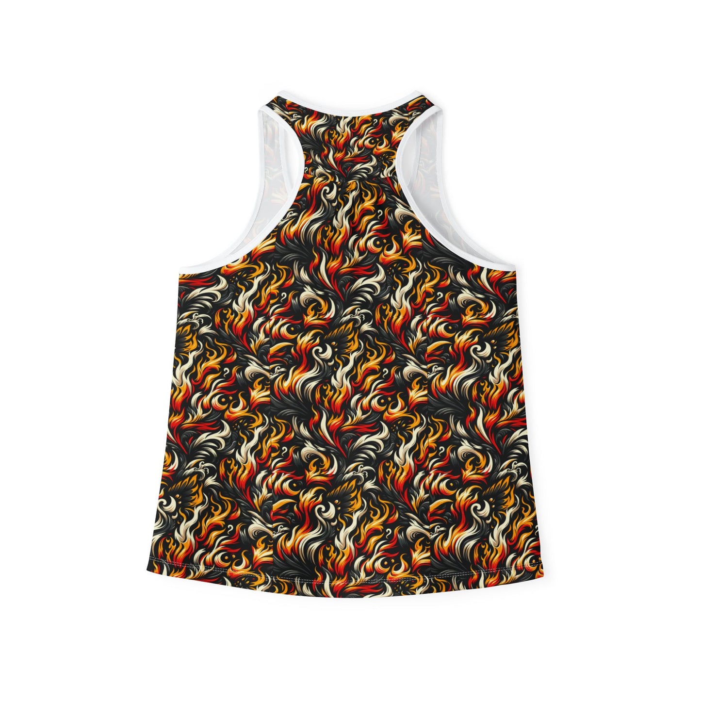 Fire & Flames Bold Streetwear Statement Women's Tank Top - 8404 Design-55