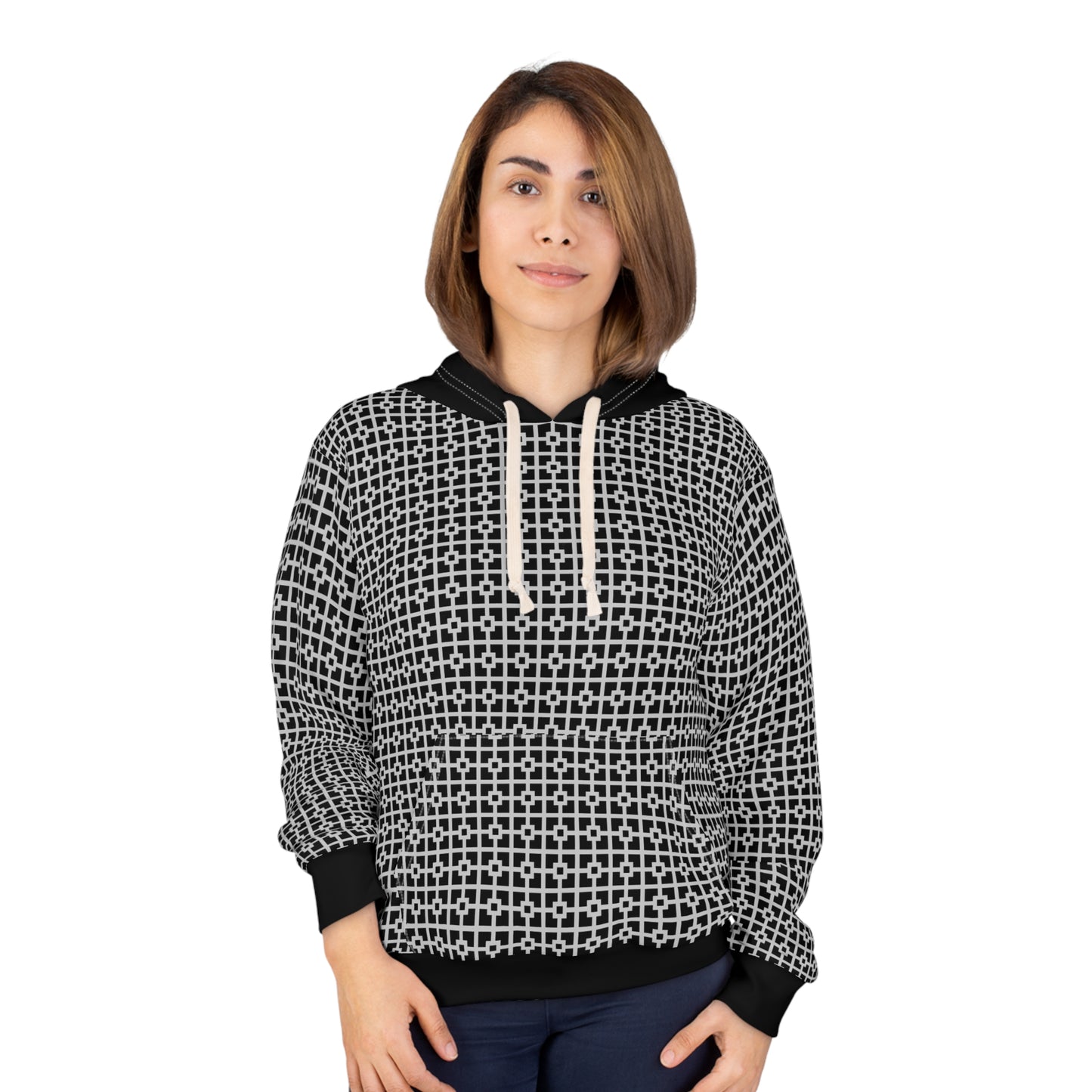 8404 Unisex Adult's "classy" in Black Fashion Pullover Hoodie