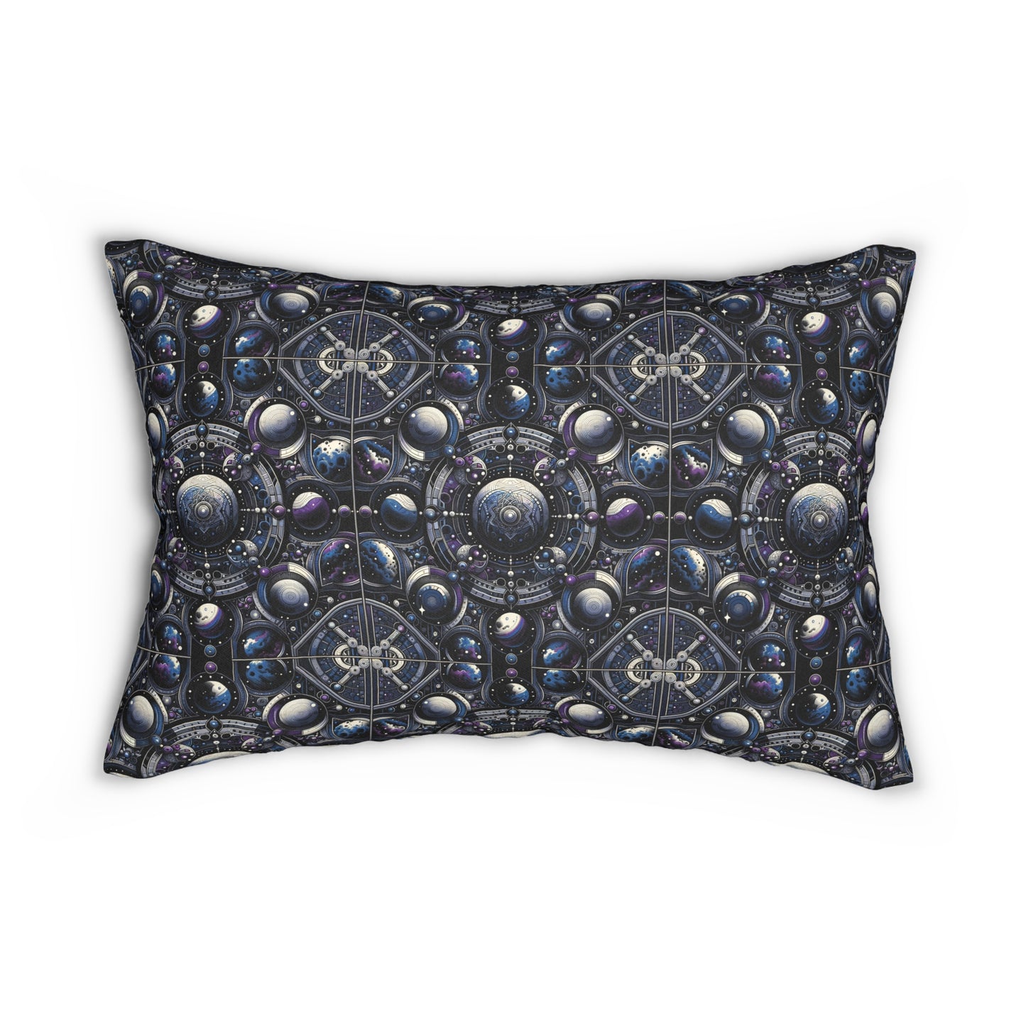 Tech Astronaut Tech-Forward Streetwear Meets Space Exploration Spun Polyester Lumbar Pillow - 8404 Design-46 B
