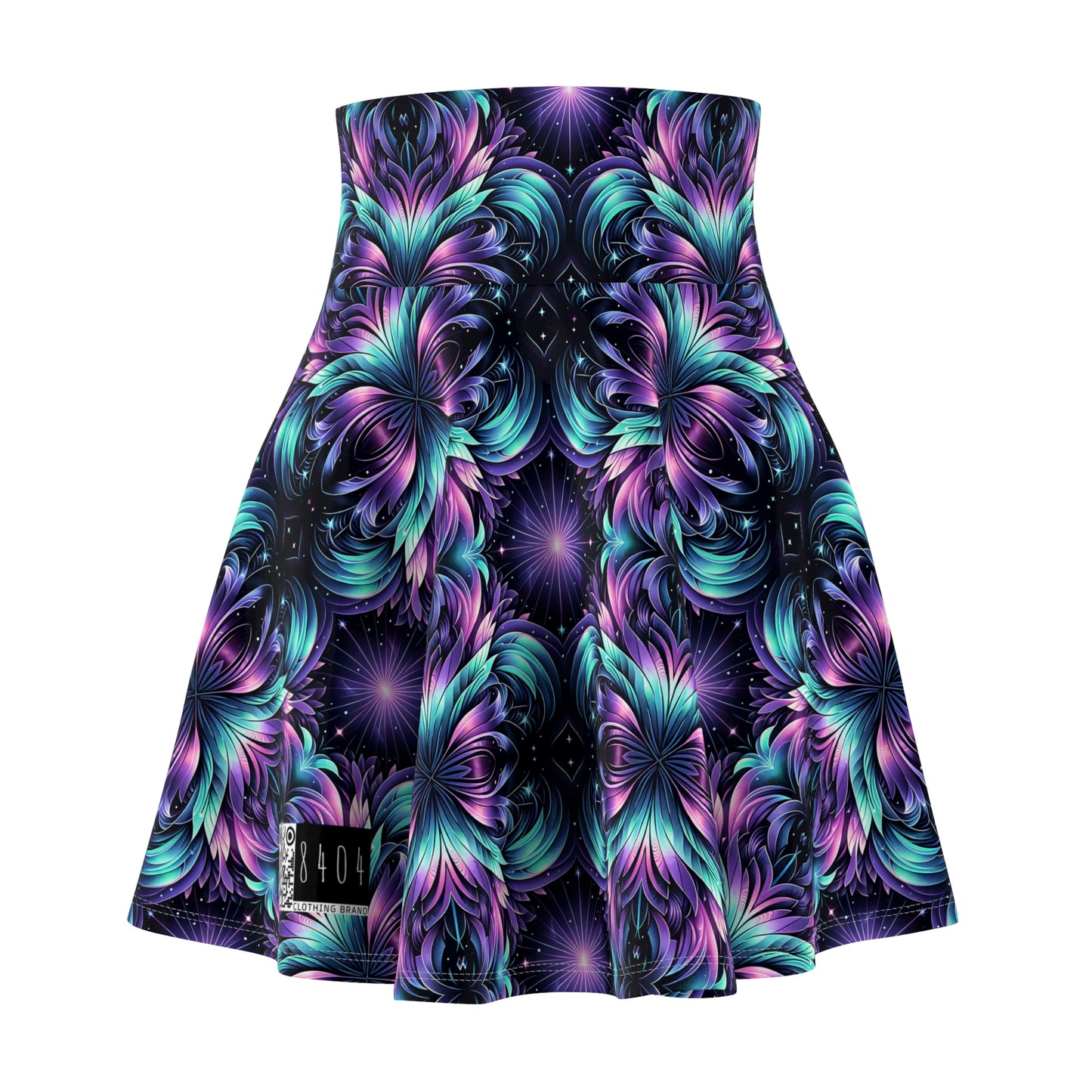 Iridescent Dream Futuristic Tech Women's Skater Skirt - 8404 Design-60