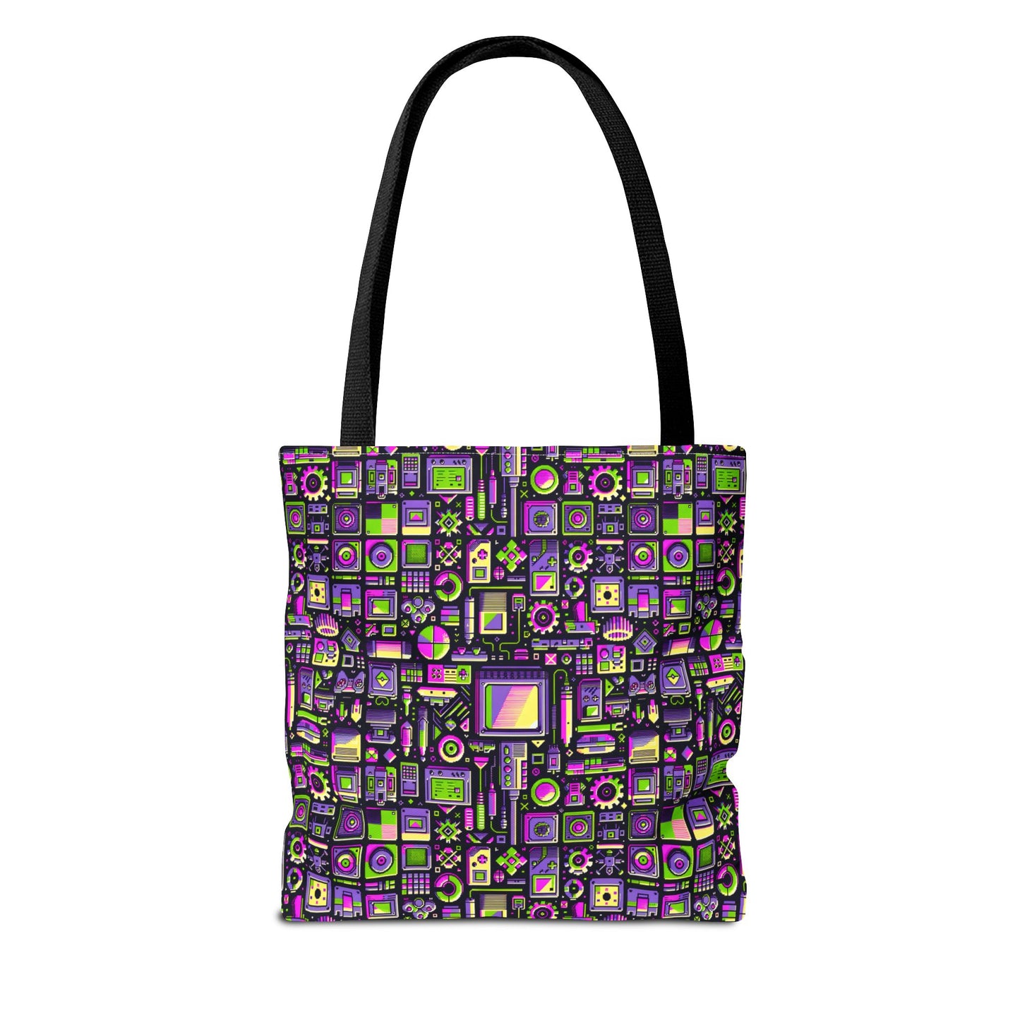 Digital Nostalgia Remix Modern Vintage Fusion Tote Bag - 8404 Design-67