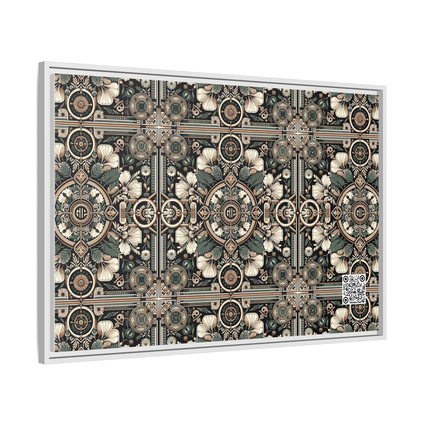 Cyber Garden Party Tech Garden Extravaganza Matte Canvas, Framed (multi-Color) - 8404 Design-66 A