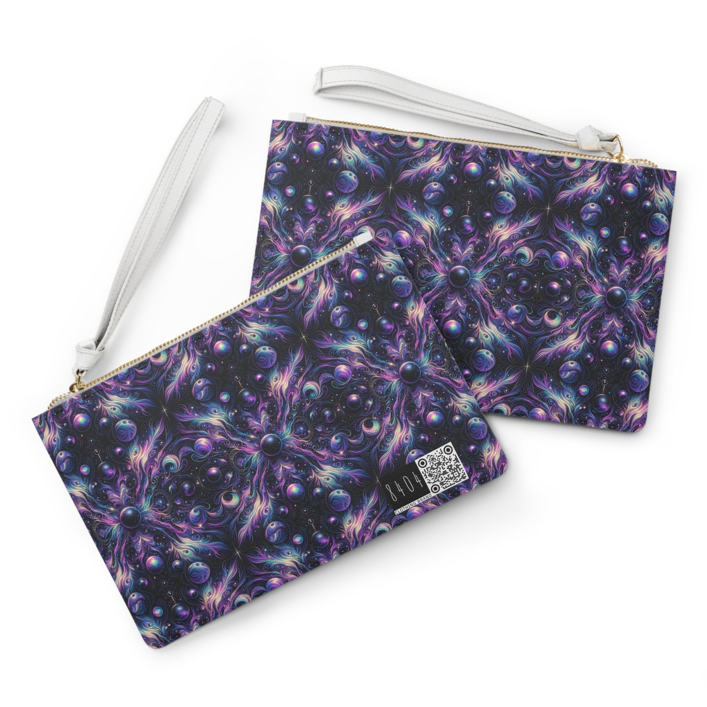 Galactic Hues Tech-Forward Cosmic Fusion Clutch Bag - 8404 Design-41