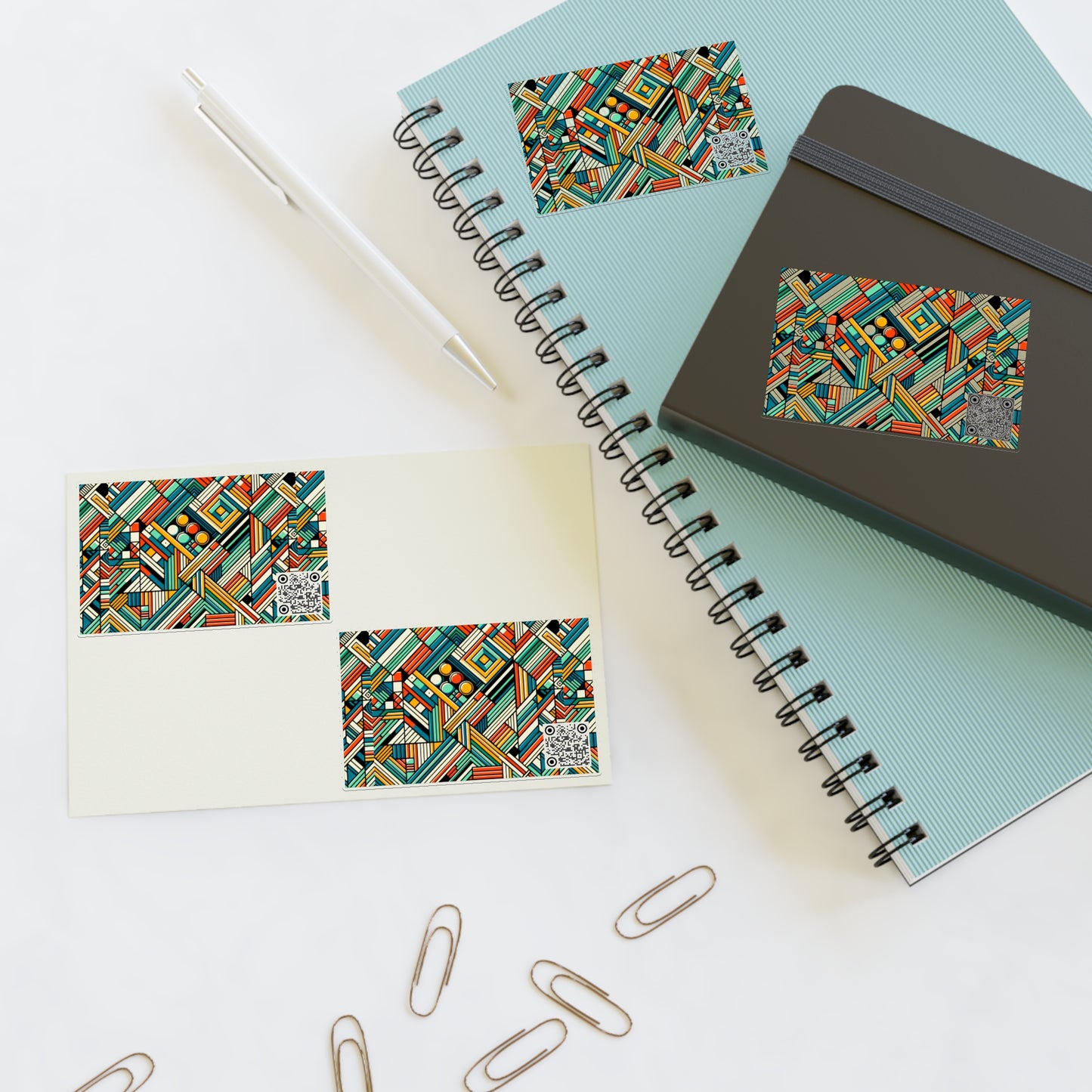 Abstract Graphic Art Modern Artistic Expression Sticker Sheets - 8404 Design-67