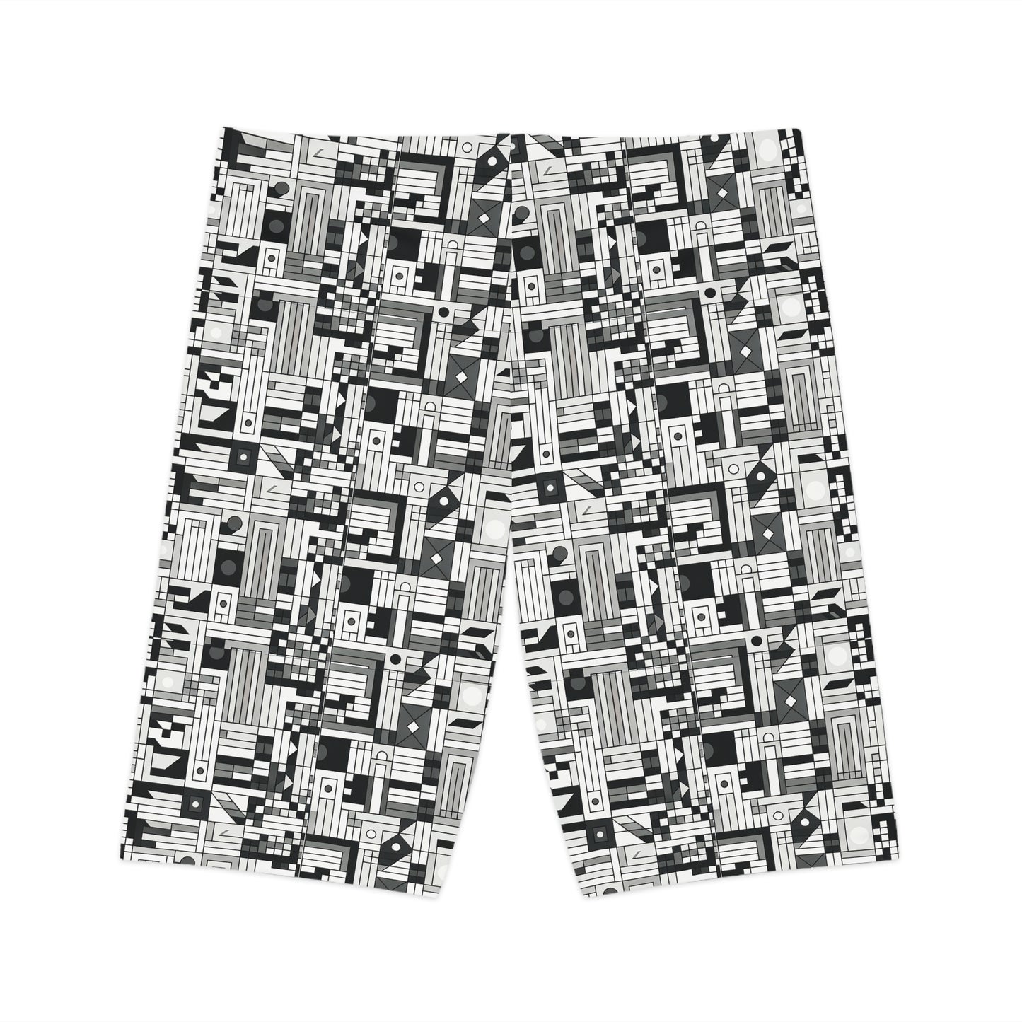 Digital Minimalism Minimalist Tech Women's Bike Shorts - 8404 Design-43