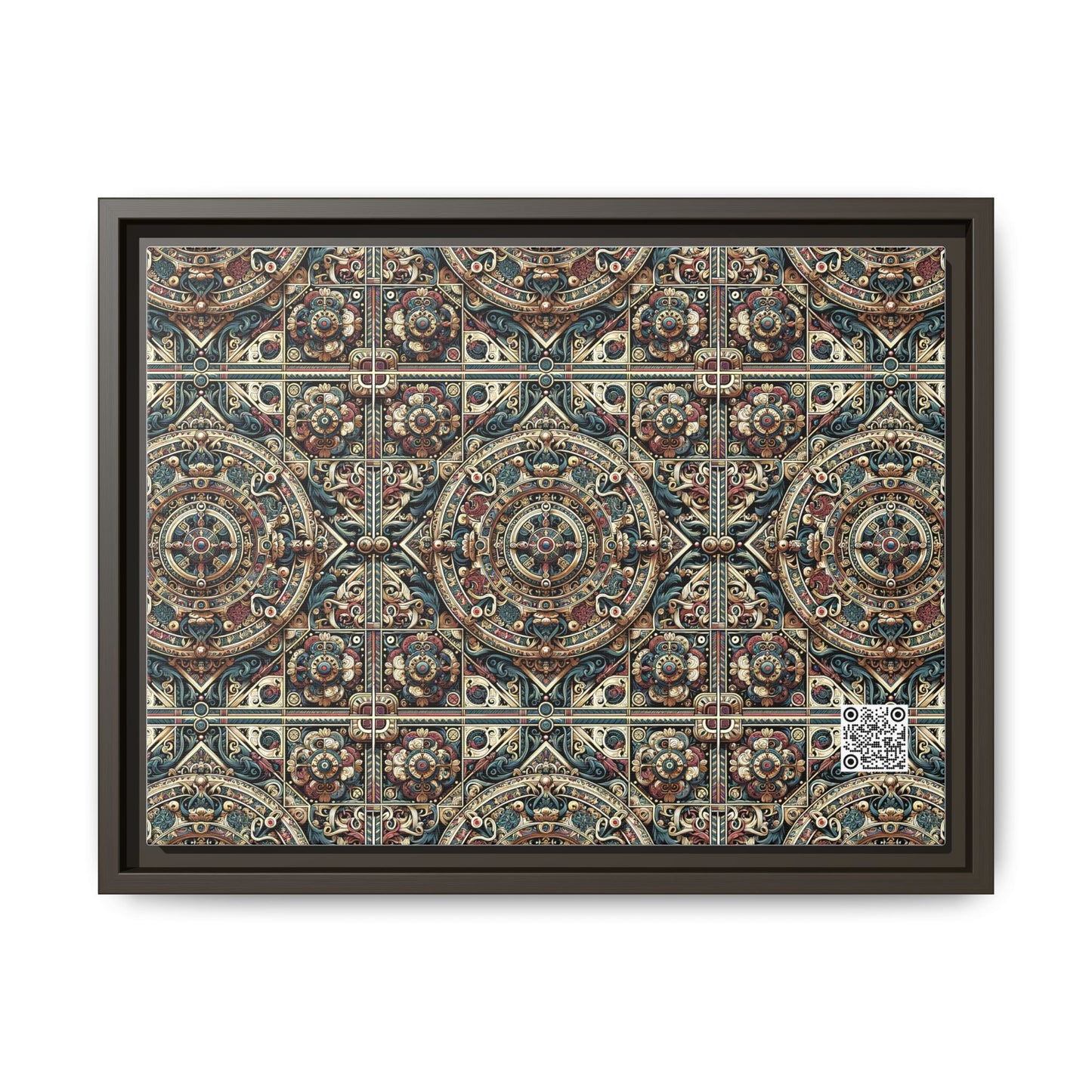 Urban Renaissance Historical Fusion With Street Edge Matte Canvas, Framed (multi-Color) - 8404 Design-57 A