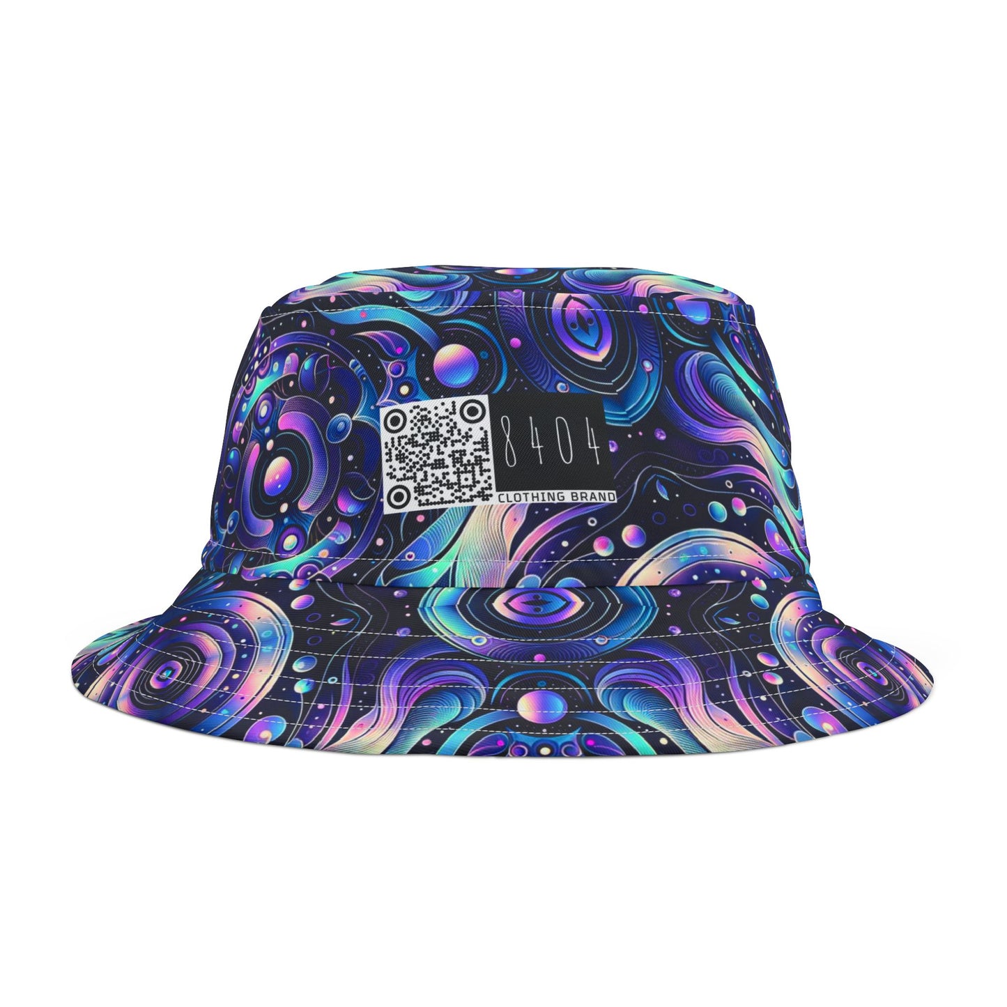 Iridescent Tech Fusion Tech-Forward Streetwear Bucket Hat - 8404 Design-62