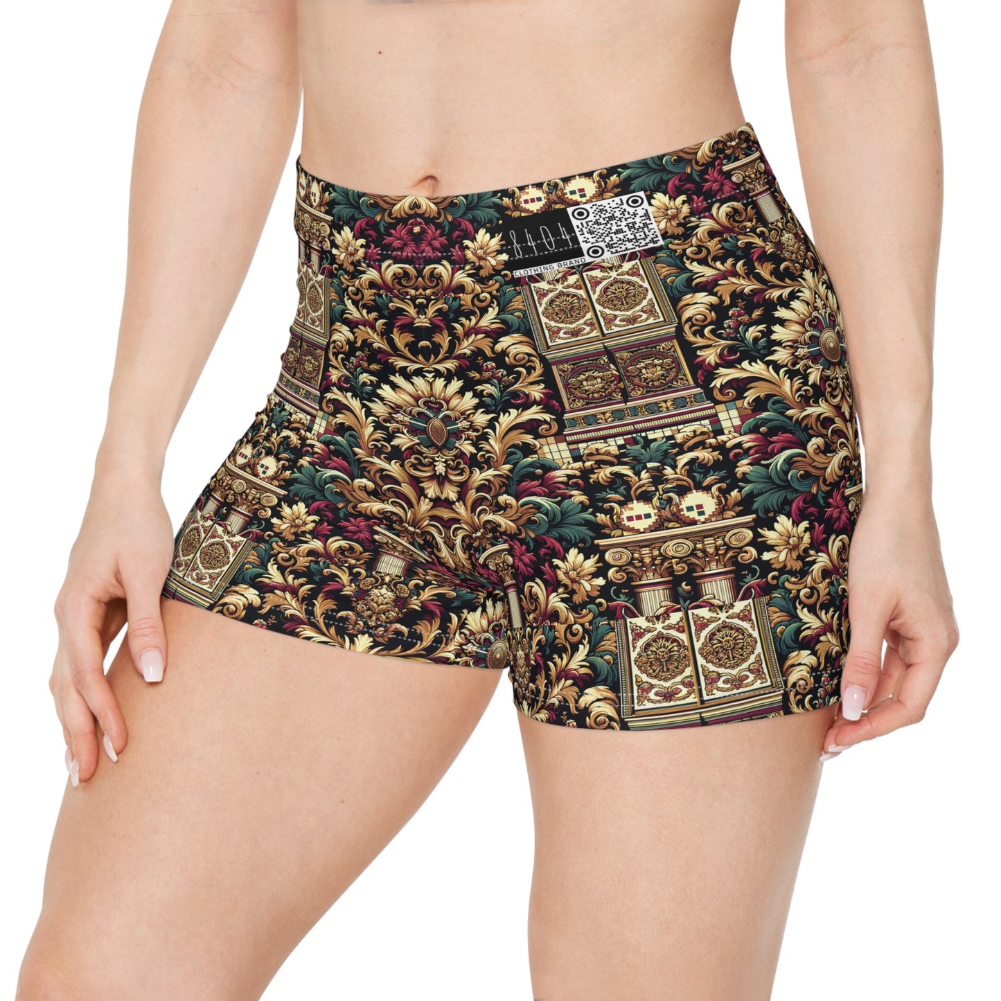 Digital Renaissance Modern Baroque Fusion Women's Shorts - 8404 Design-57