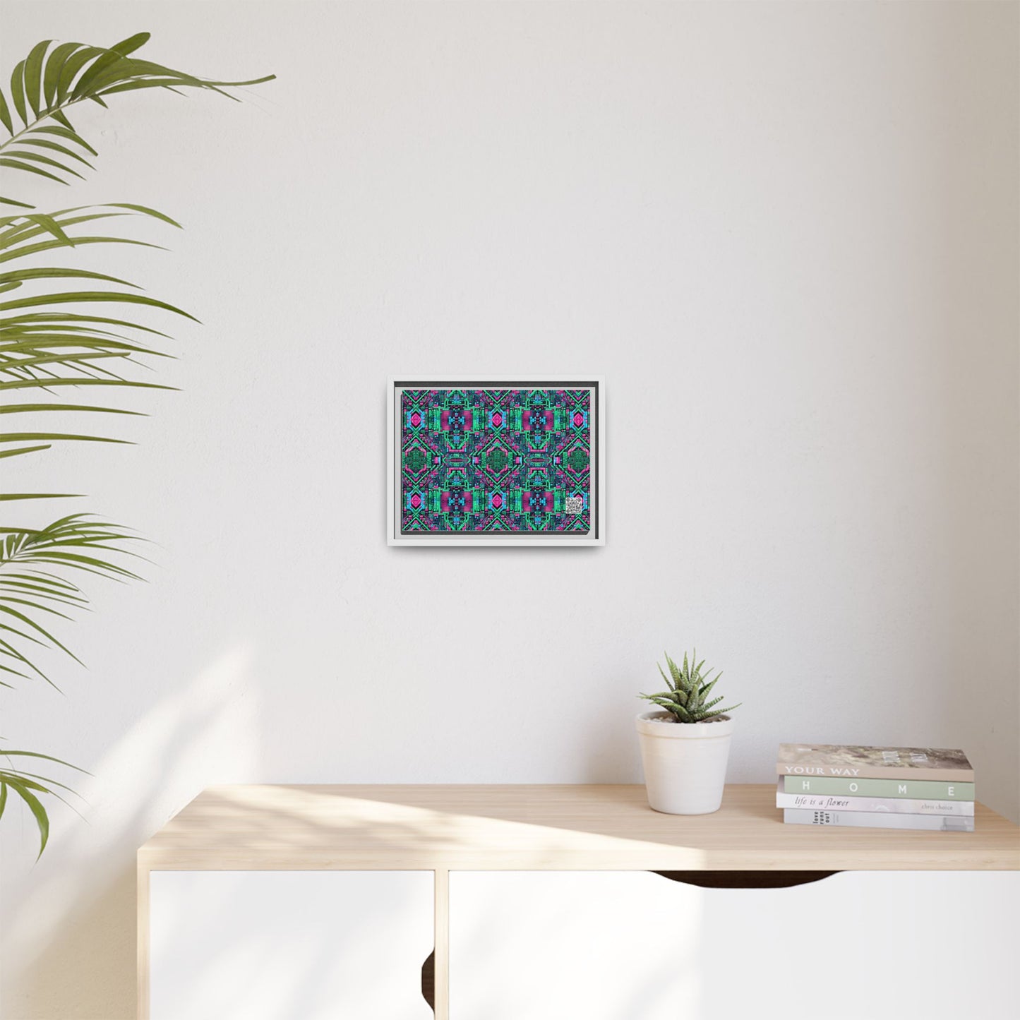 Digital Glitch Vibes Tech-Inspired Streetwear Matte Canvas, Framed (multi-Color) - 8404 Design-71 A