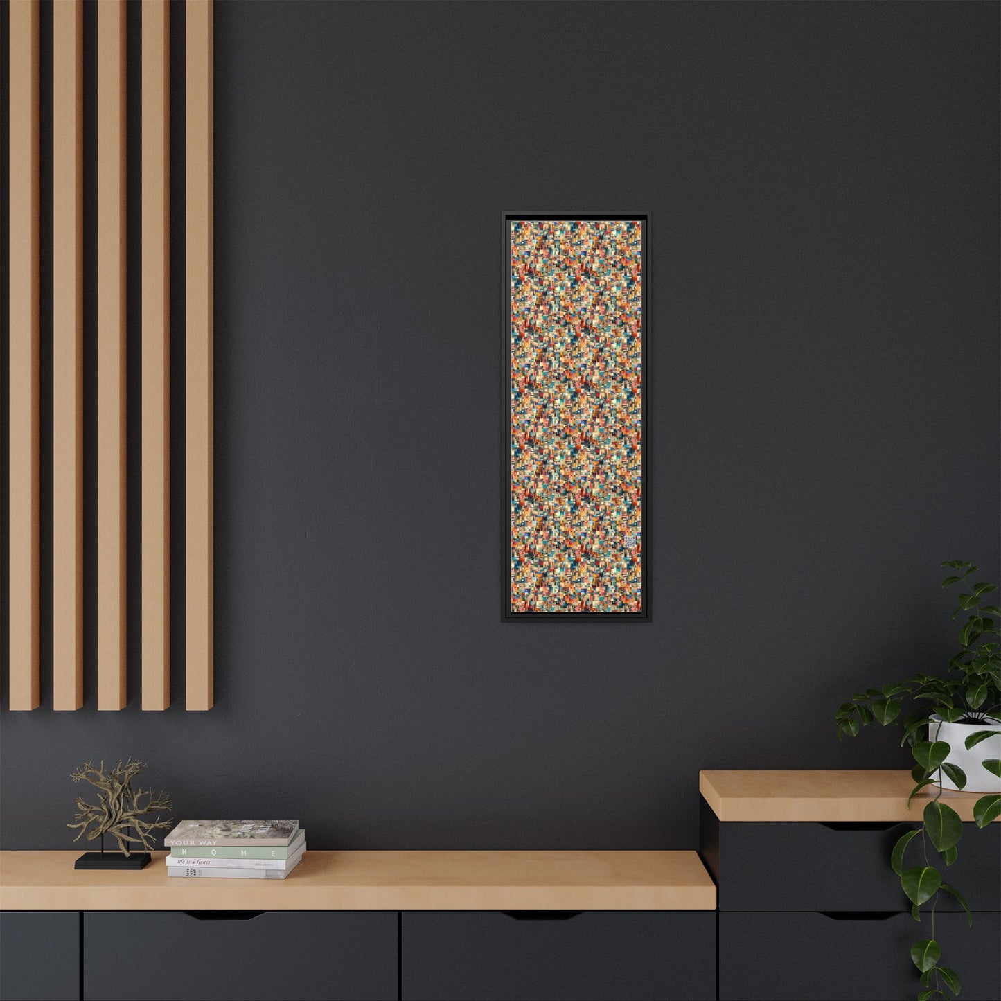Digital Artistic Expression Artistic Streetwear Matte Canvas, Framed (multi-Color) - 8404 Design-46 B