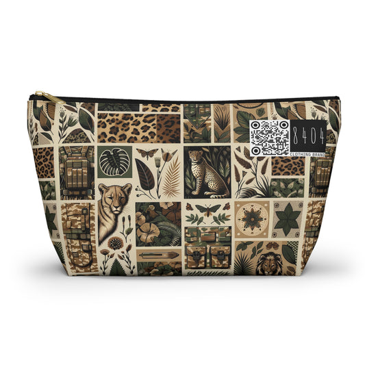 Streetwear Safari Urban Jungle Explorer Accessory Pouch W T-Bottom - 8404 Design-51