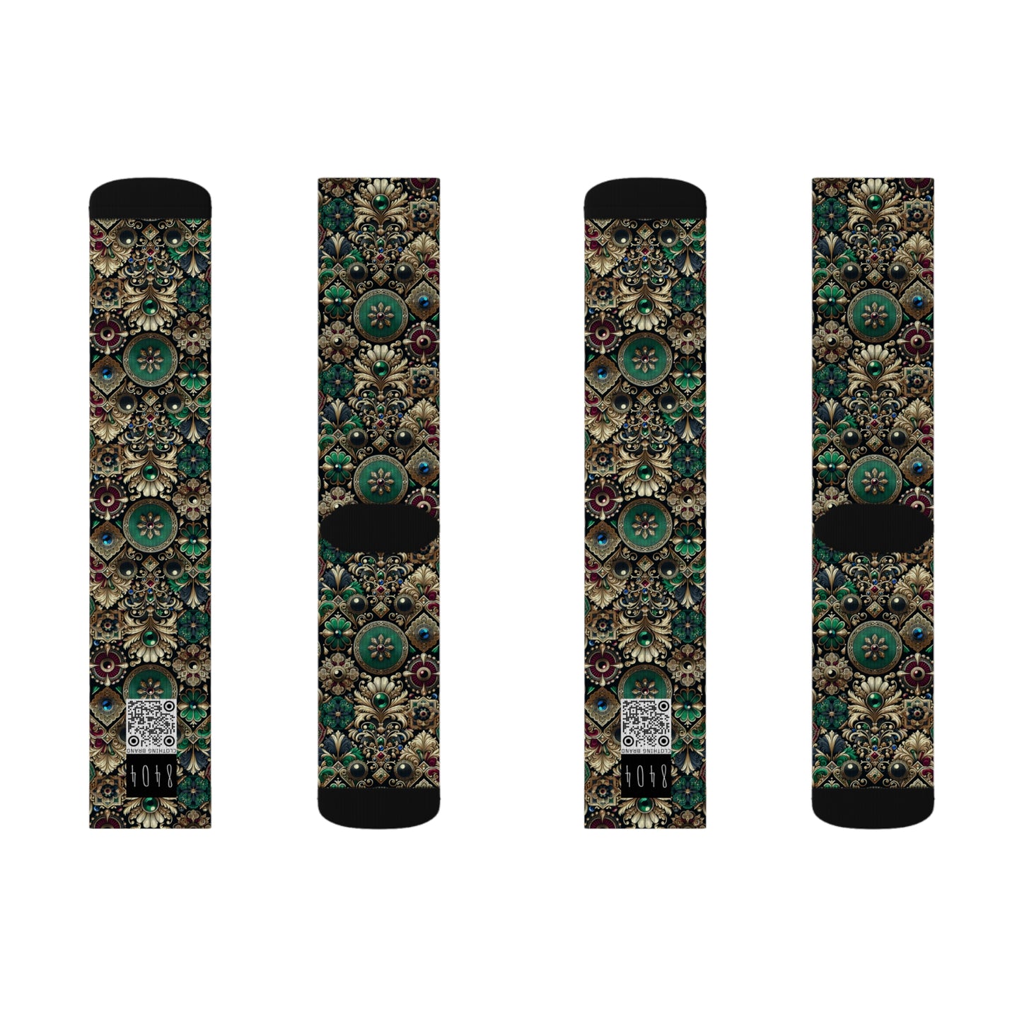 Neo-Dandyism Modern Dandy Streetwear Sublimation Socks - 8404 Design-54