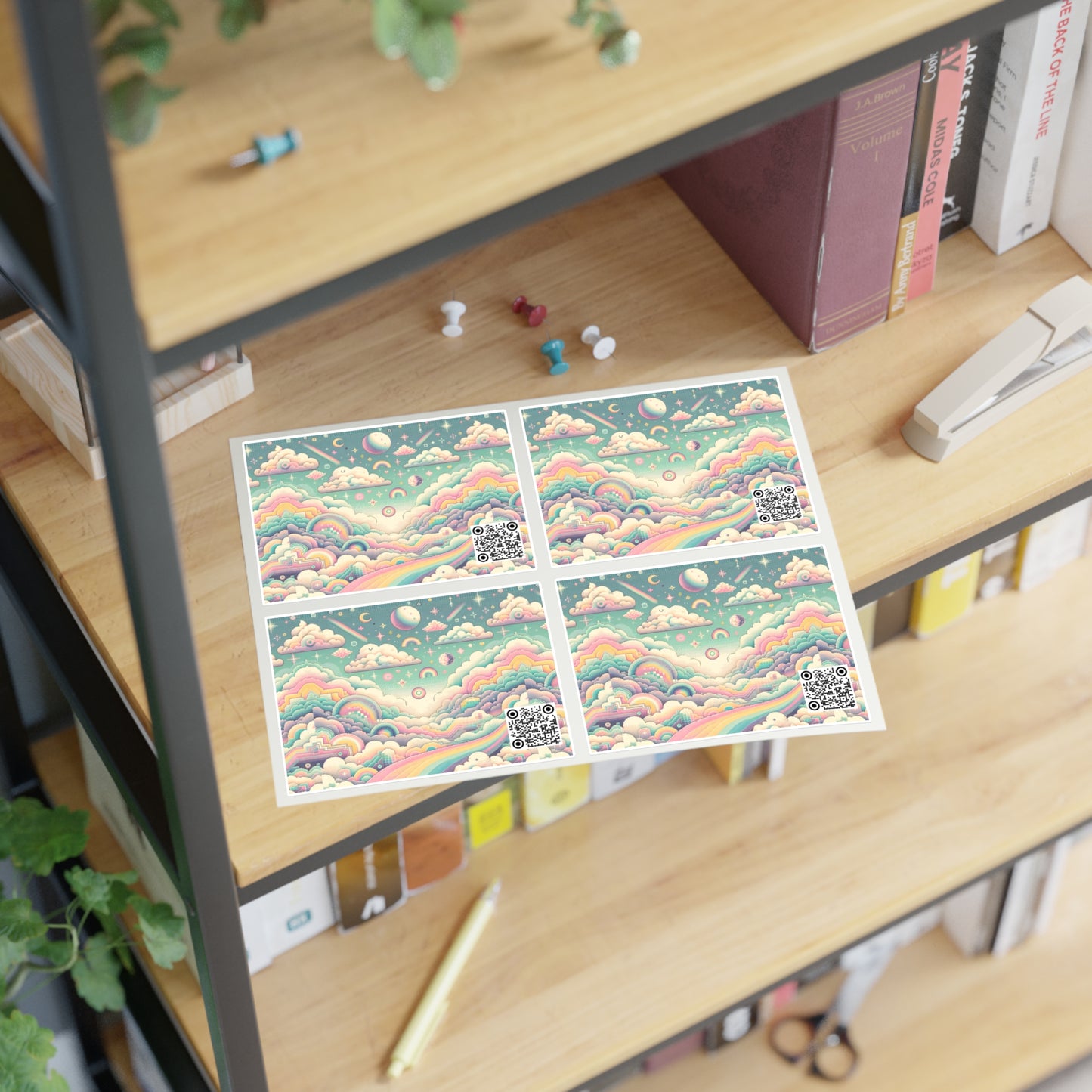 Digital Dreamland Whimsical and Nostalgic Streetwear With a Digital Twist Sticker Sheets - 8404 Design-65