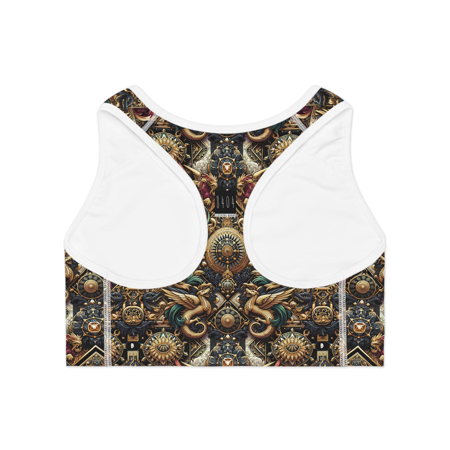 Digital Renaissance Luxurious Streetwear Inspired By Classical Art With a Modern Twist Sports Bra - 8404 Design-76