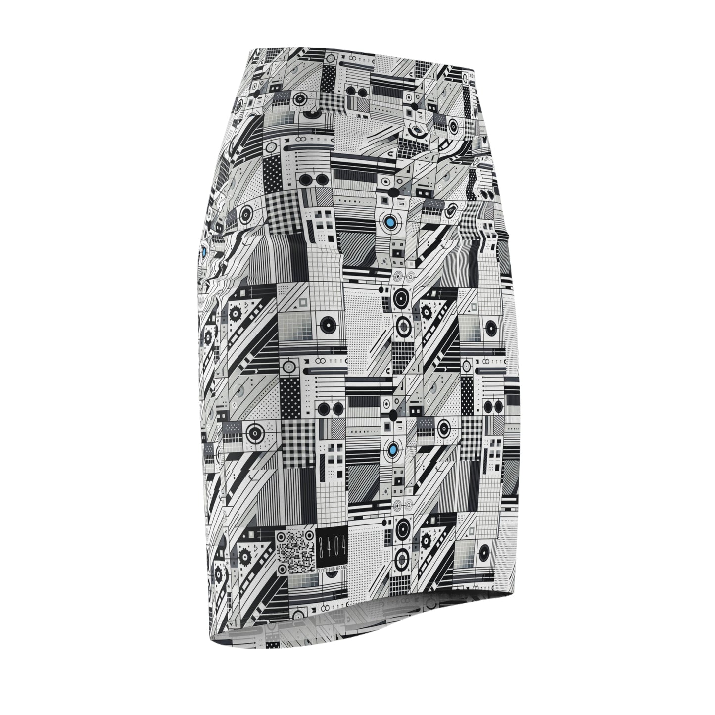 Digital Minimalism Minimalist Tech Women's Pencil Skirt - 8404 Design-52
