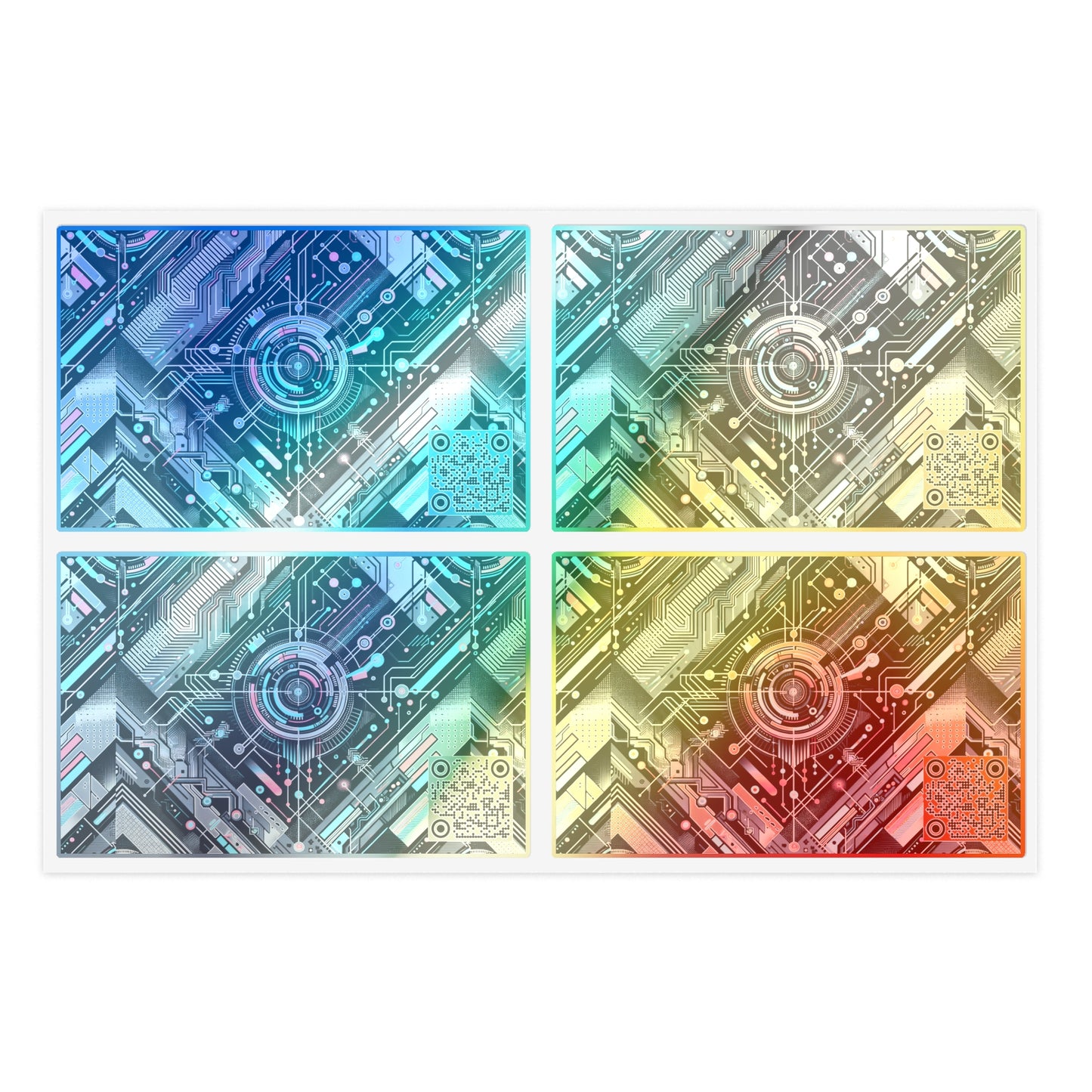 Tech-Infused Athleisure Tech-Forward Streetwear Sticker Sheets - 8404 Design-44