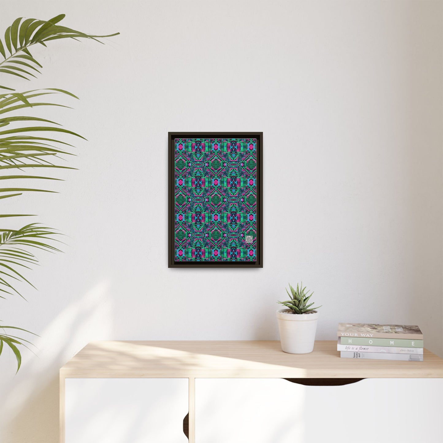 Digital Glitch Vibes Tech-Inspired Streetwear Matte Canvas, Framed (multi-Color) - 8404 Design-71 B