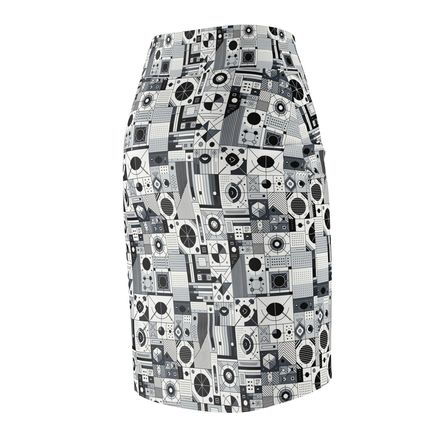 Digital Minimalism Minimalist Tech Women's Pencil Skirt - 8404 Design-65