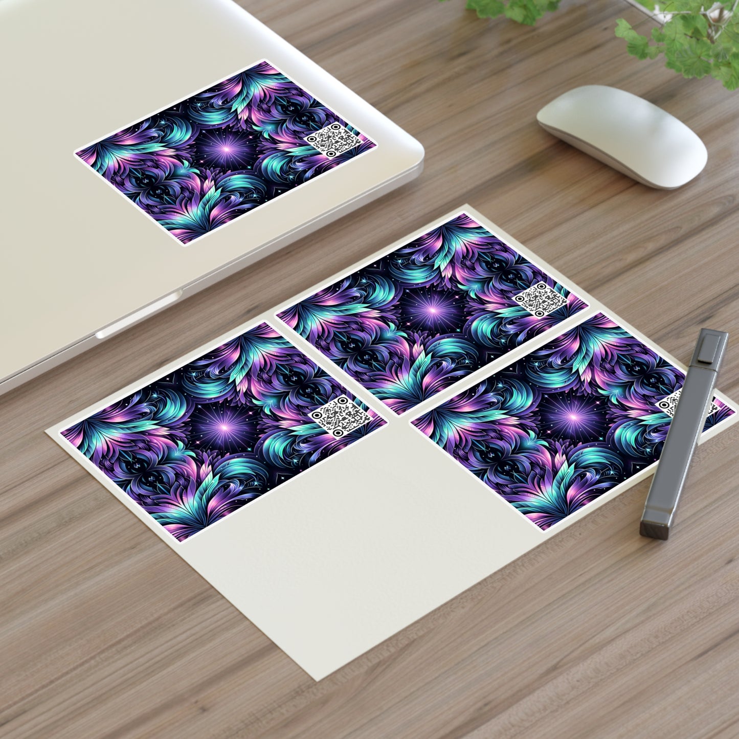 Iridescent Dream Futuristic Tech Sticker Sheets - 8404 Design-60