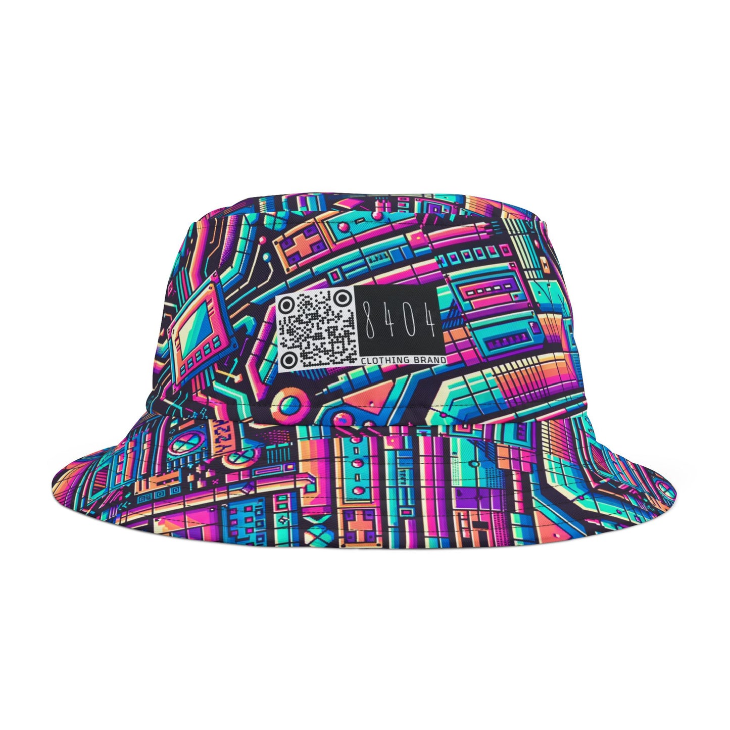 Digital Nostalgia Modern Retro Fusion Bucket Hat - 8404 Design-70
