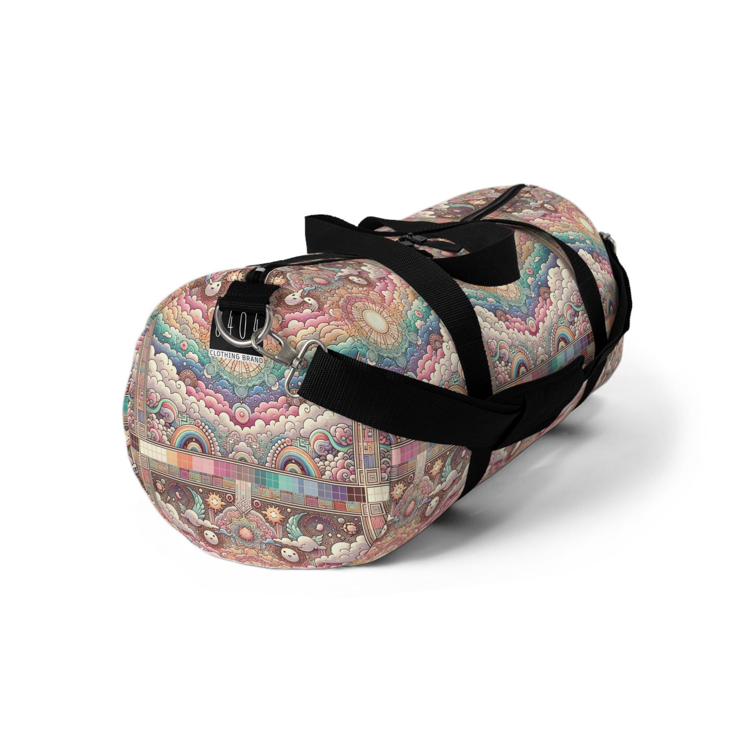 Digital Dreamland Whimsical and Nostalgic Streetwear With a Digital Twist Duffel Bag - 8404 Design-56