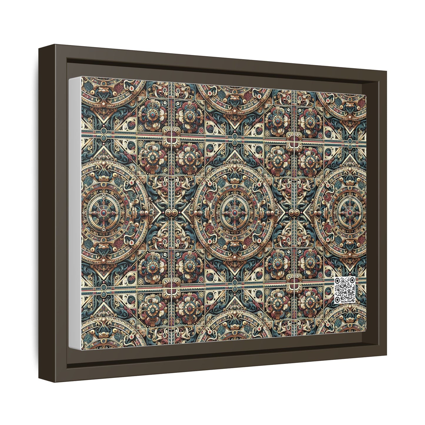 Urban Renaissance Historical Fusion With Street Edge Matte Canvas, Framed (multi-Color) - 8404 Design-57 A