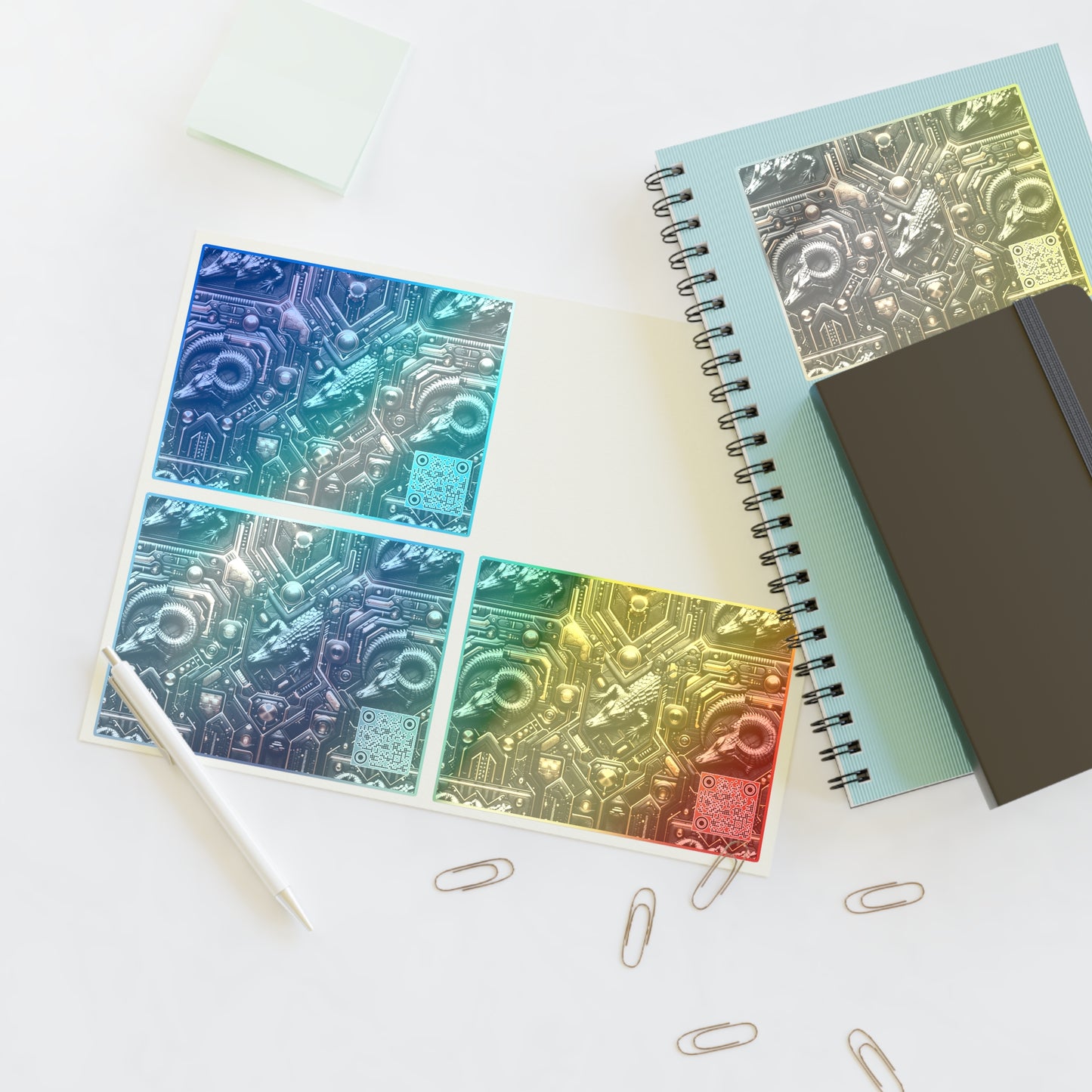 Tech Noir Fusion Sleek Tech Luxe Sticker Sheets - 8404 Design-62