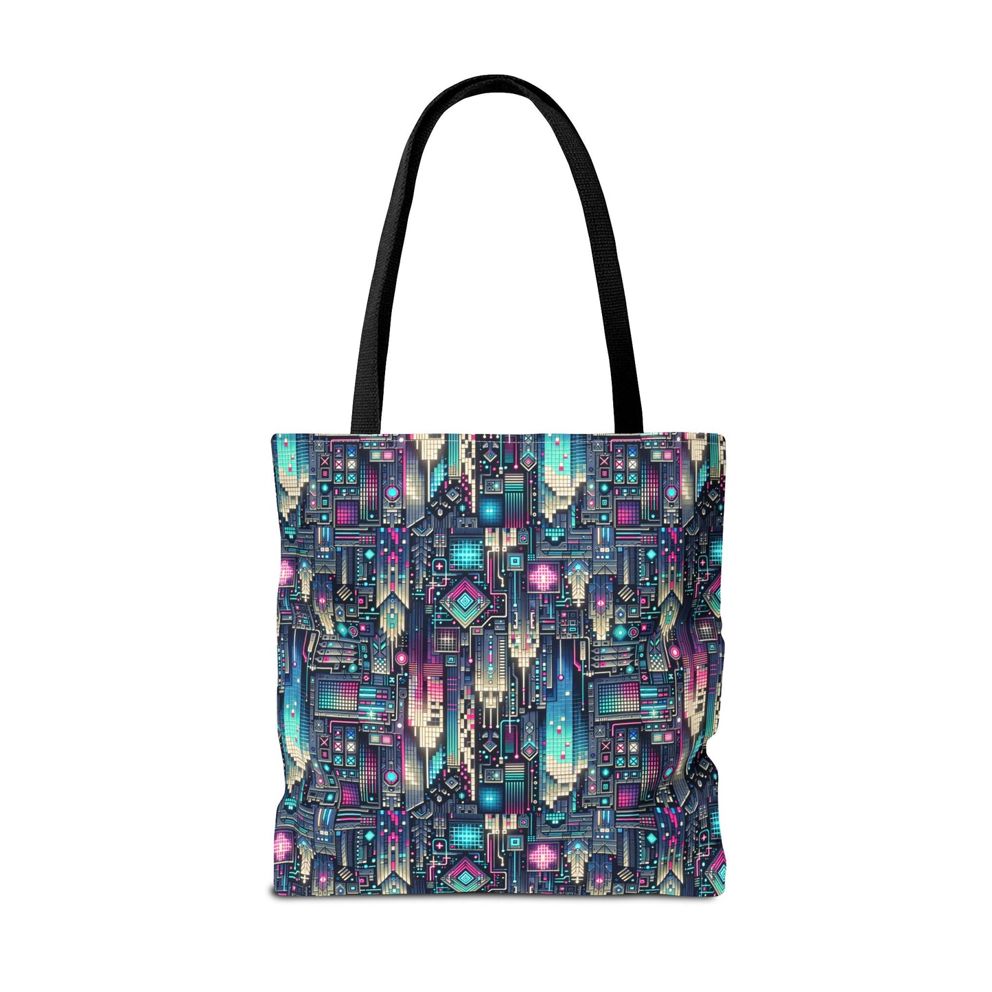 Digital Renaissance Tech-Forward Maximalism Tote Bag - 8404 Design-56