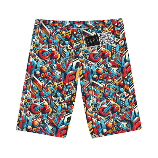 Neo-Traditional Street Art Modern Street Art Fusion Women's Bike Shorts - 8404 Design-67