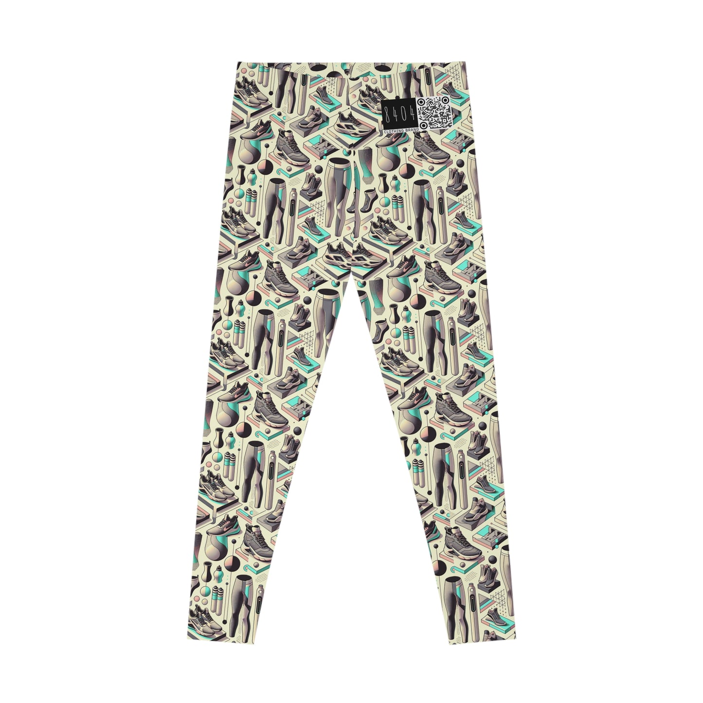 Tech-Infused Athleisure Futuristic Athletic Tech Stretch Leggings - 8404 Design-44
