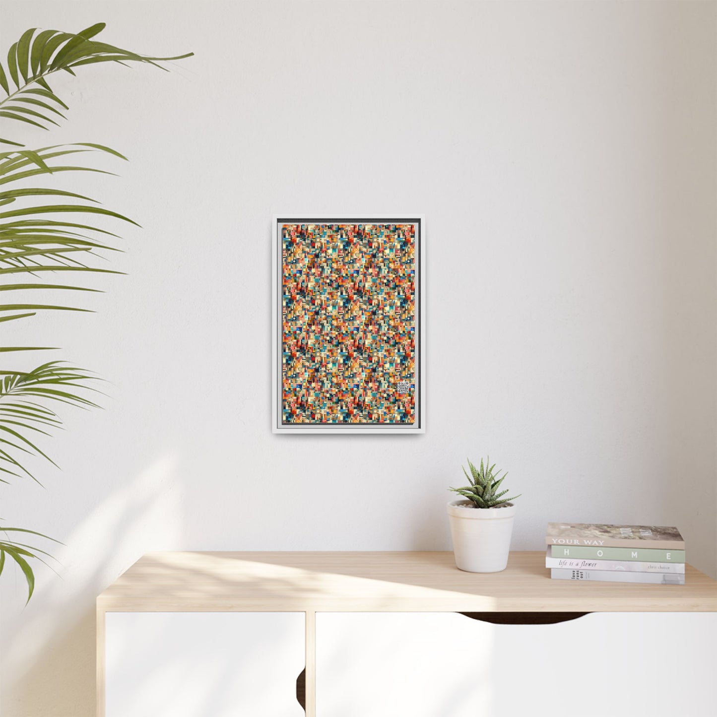 Digital Artistic Expression Artistic Streetwear Matte Canvas, Framed (multi-Color) - 8404 Design-46 B