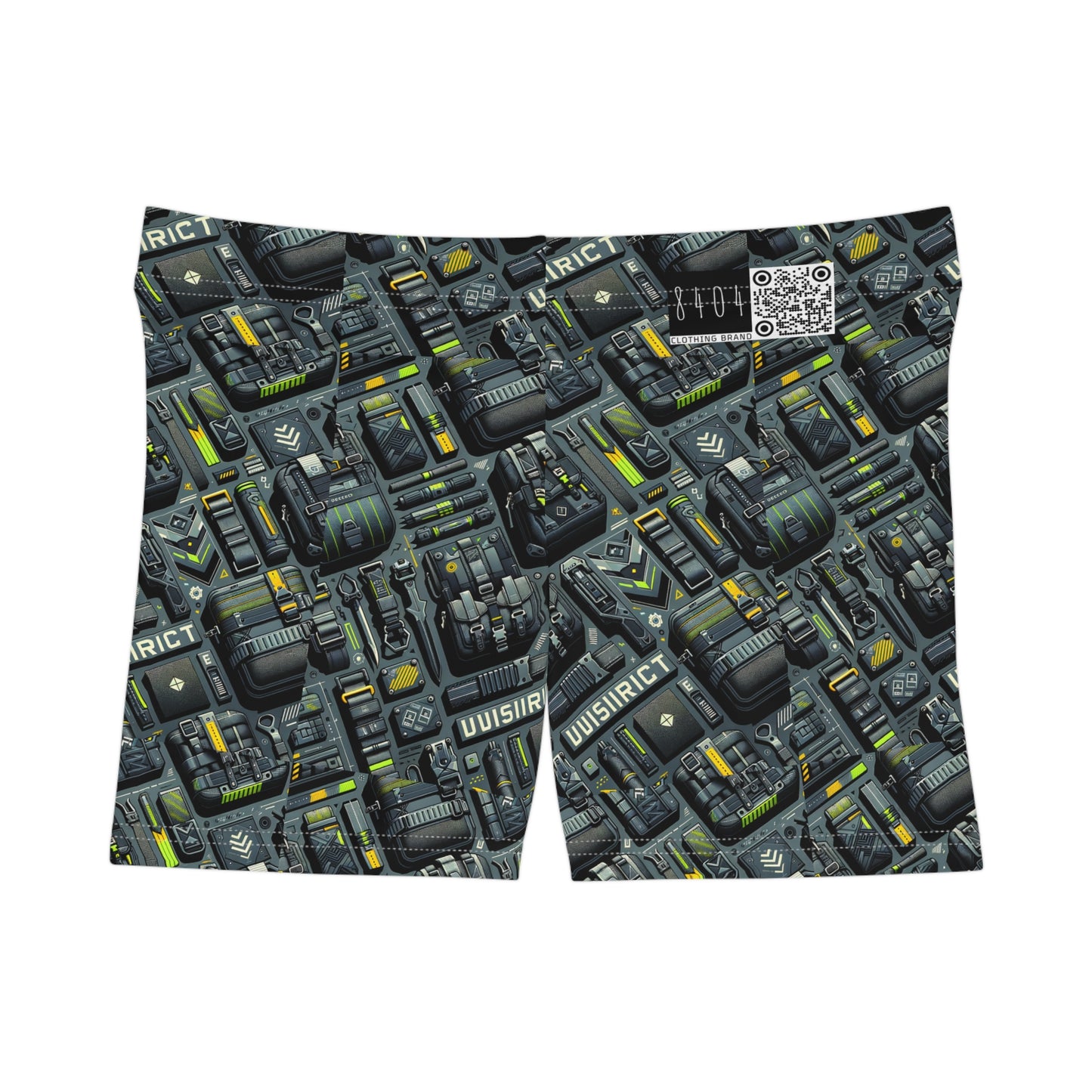 Tech Utility Streetwear Futuristic Tech-Forward Women's Shorts - 8404 Design-47