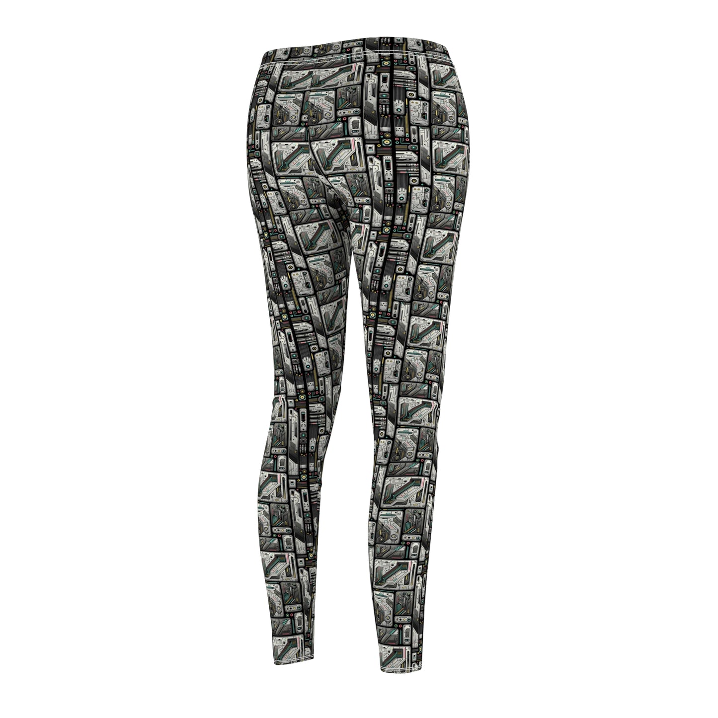 Tech Utility Gear Tech-Forward Minimalism Women's Cut & Sew Casual Leggings - 8404 Design-45