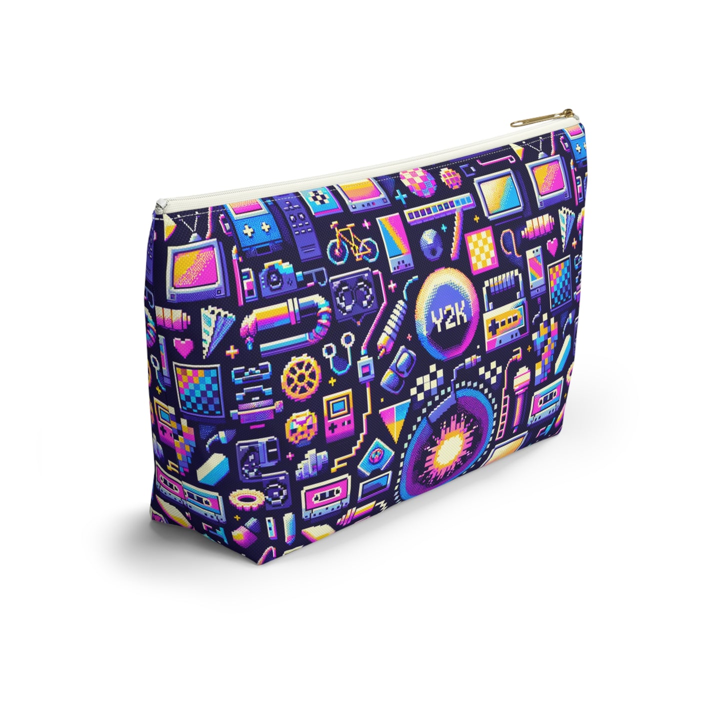 Digital Nostalgia Modern Retro Fusion Accessory Pouch W T-Bottom - 8404 Design-64