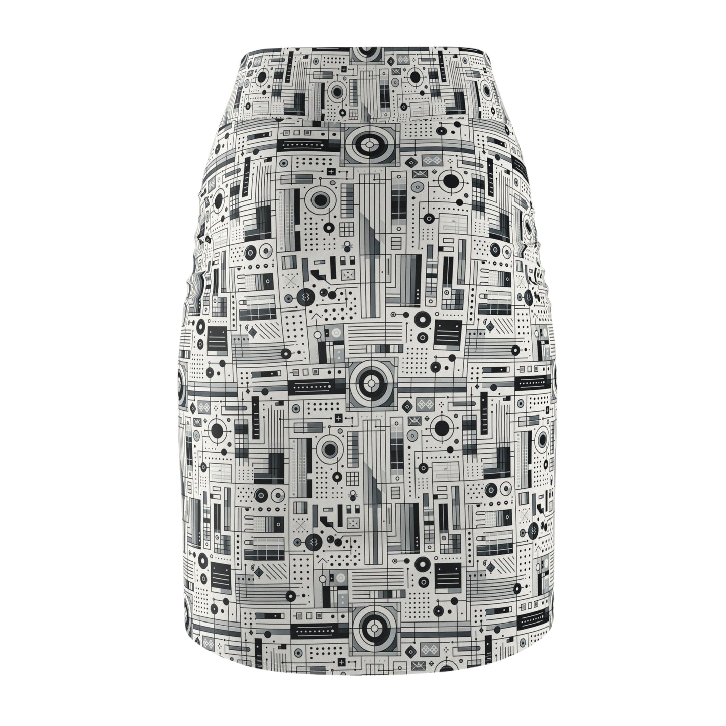 Digital Minimalism Minimalist Tech Women's Pencil Skirt - 8404 Design-53