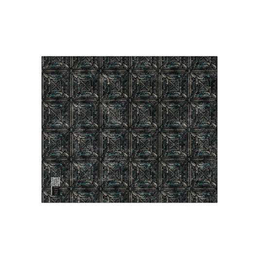 Tech Noir Futuristic Tech Aesthetic with a Dark Twist Crushed Velvet Blanket - 8404 Design-59